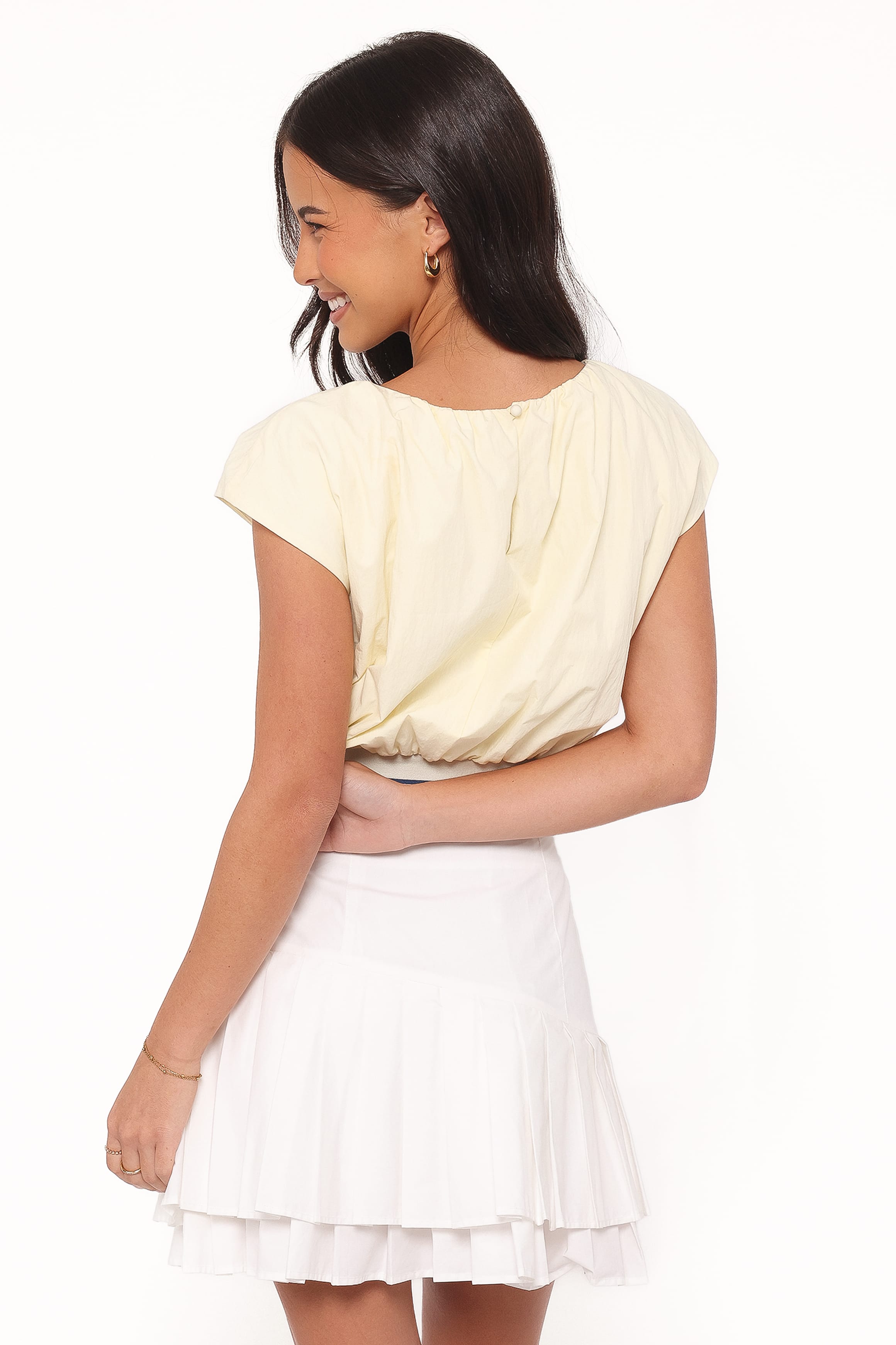 Petal and Pup USA TOPS Adam Top - Pale Yellow