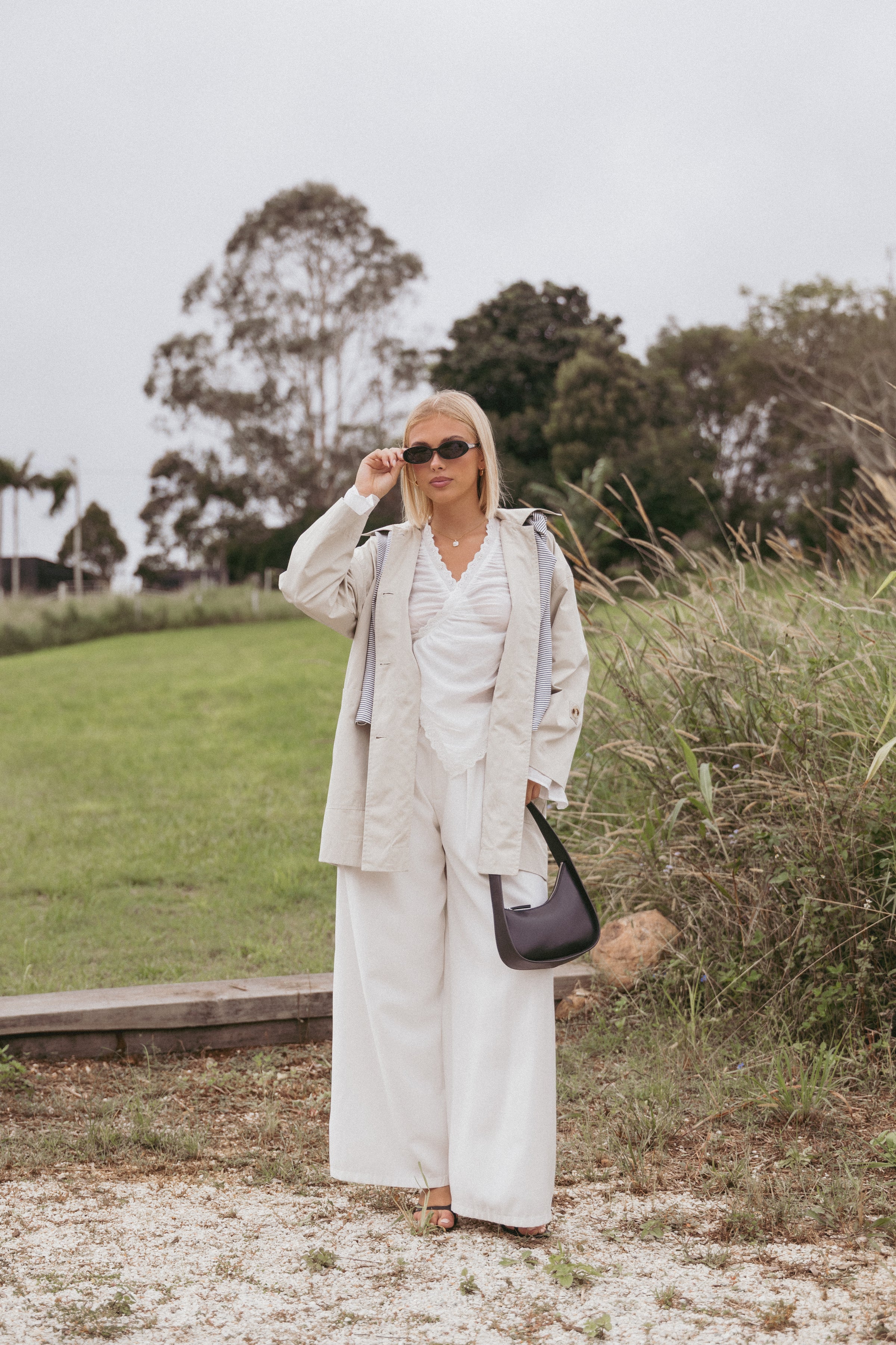 Petal and Pup USA TOPS Adira Wrap Blouse - White