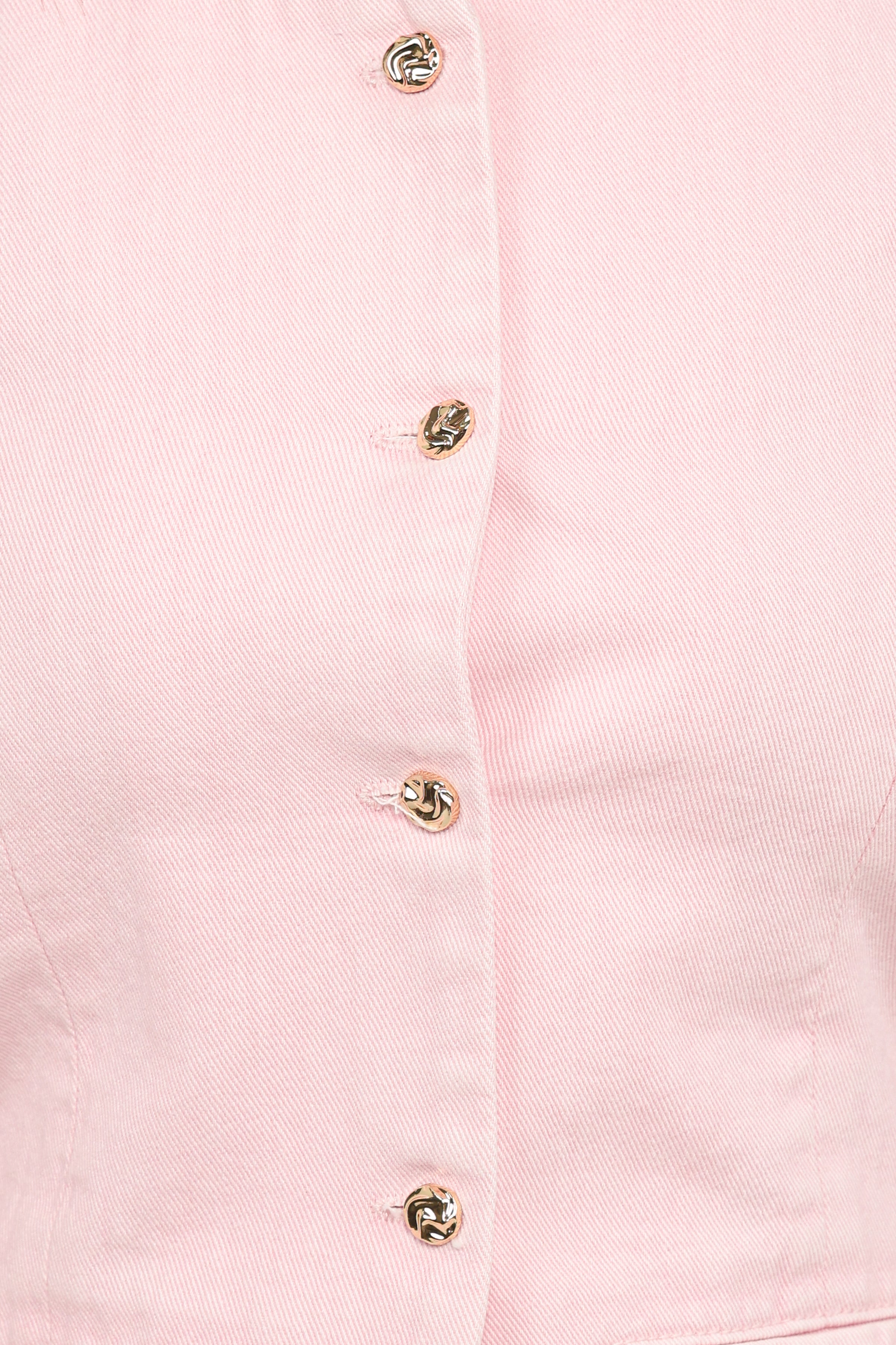 Petal and Pup USA TOPS Ailis Denim Vest Top - Dusty Pink