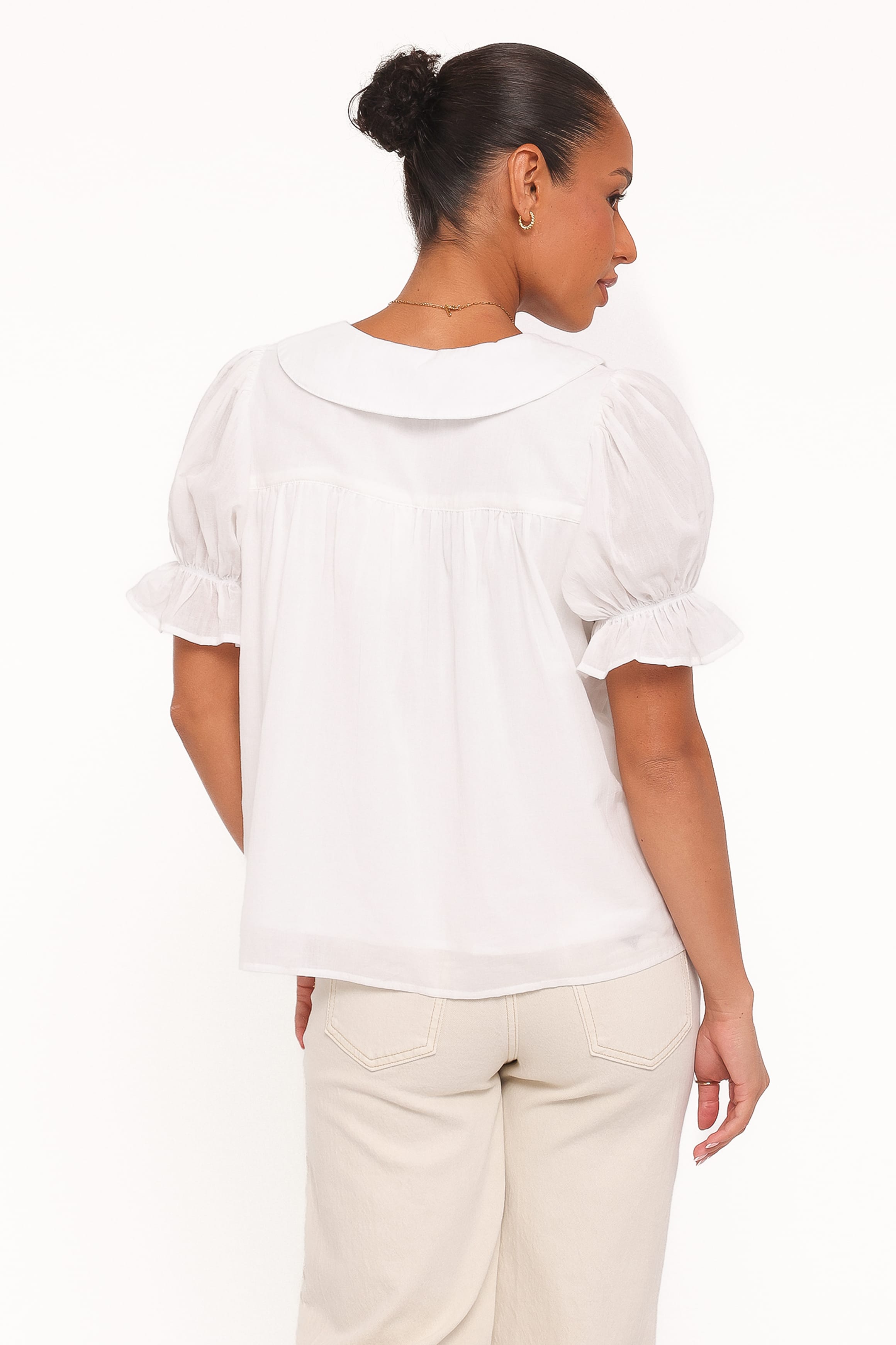 Petal and Pup USA TOPS Aisling Pleat Top - White