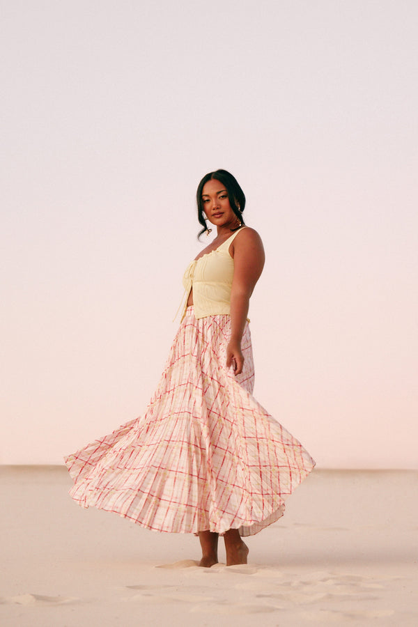 Petal and Pup USA TOPS Alice Corset Top - Honeysuckle Yellow