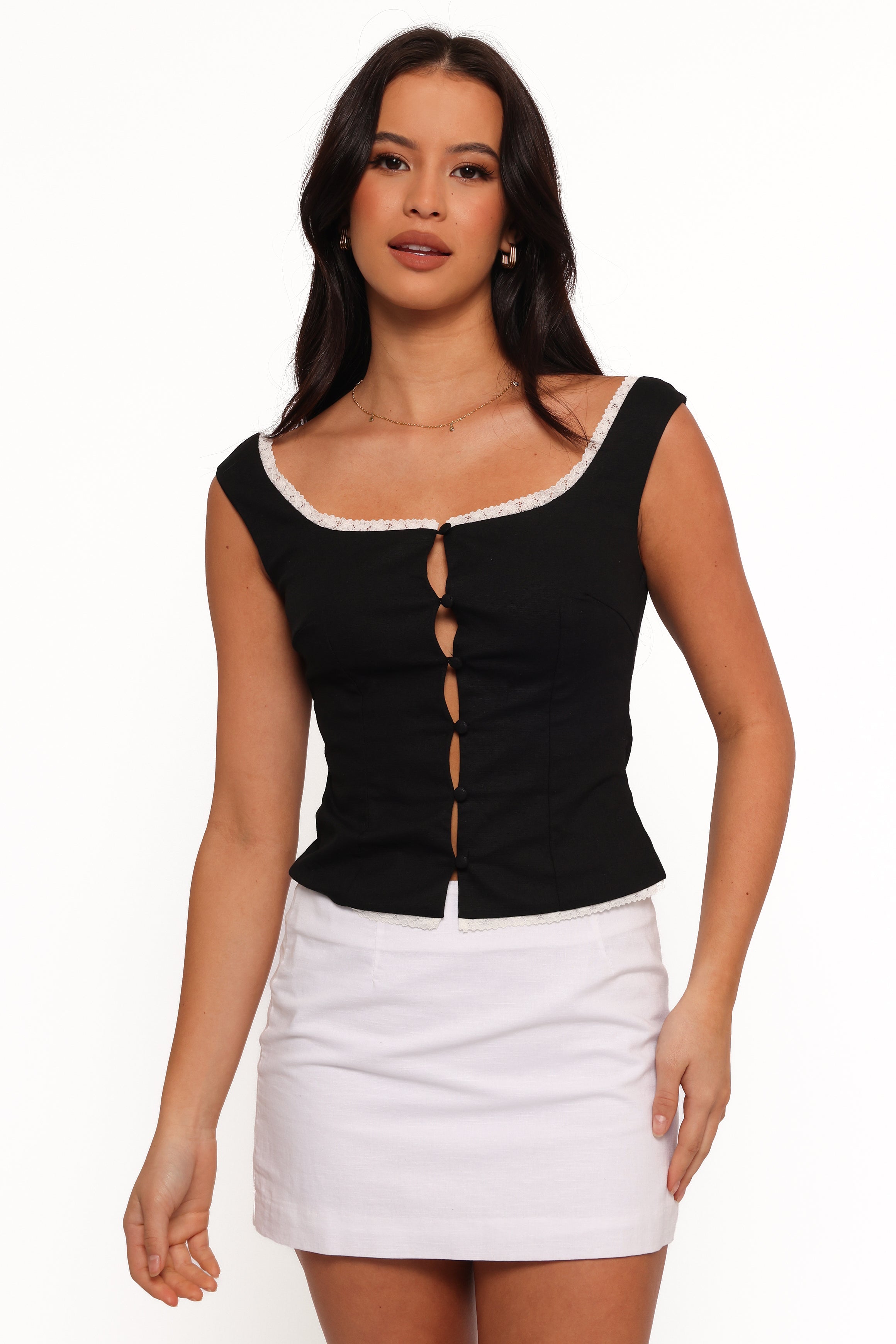 Petal and Pup USA TOPS Amelie Top - Black (Hold for Rack)