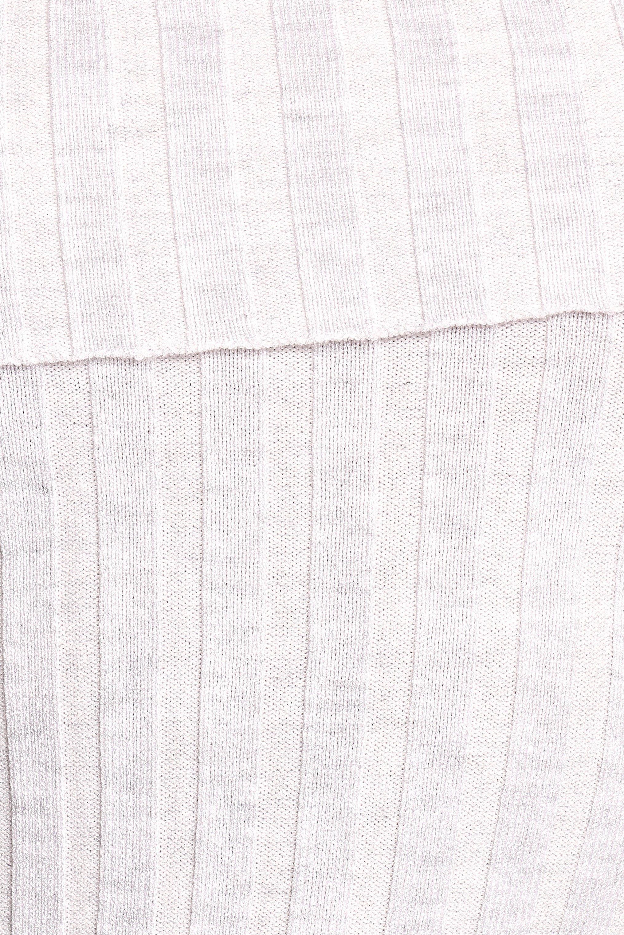 Petal and Pup USA TOPS Anderson Wide Rib Off Shoulder Top - Pastel Grey