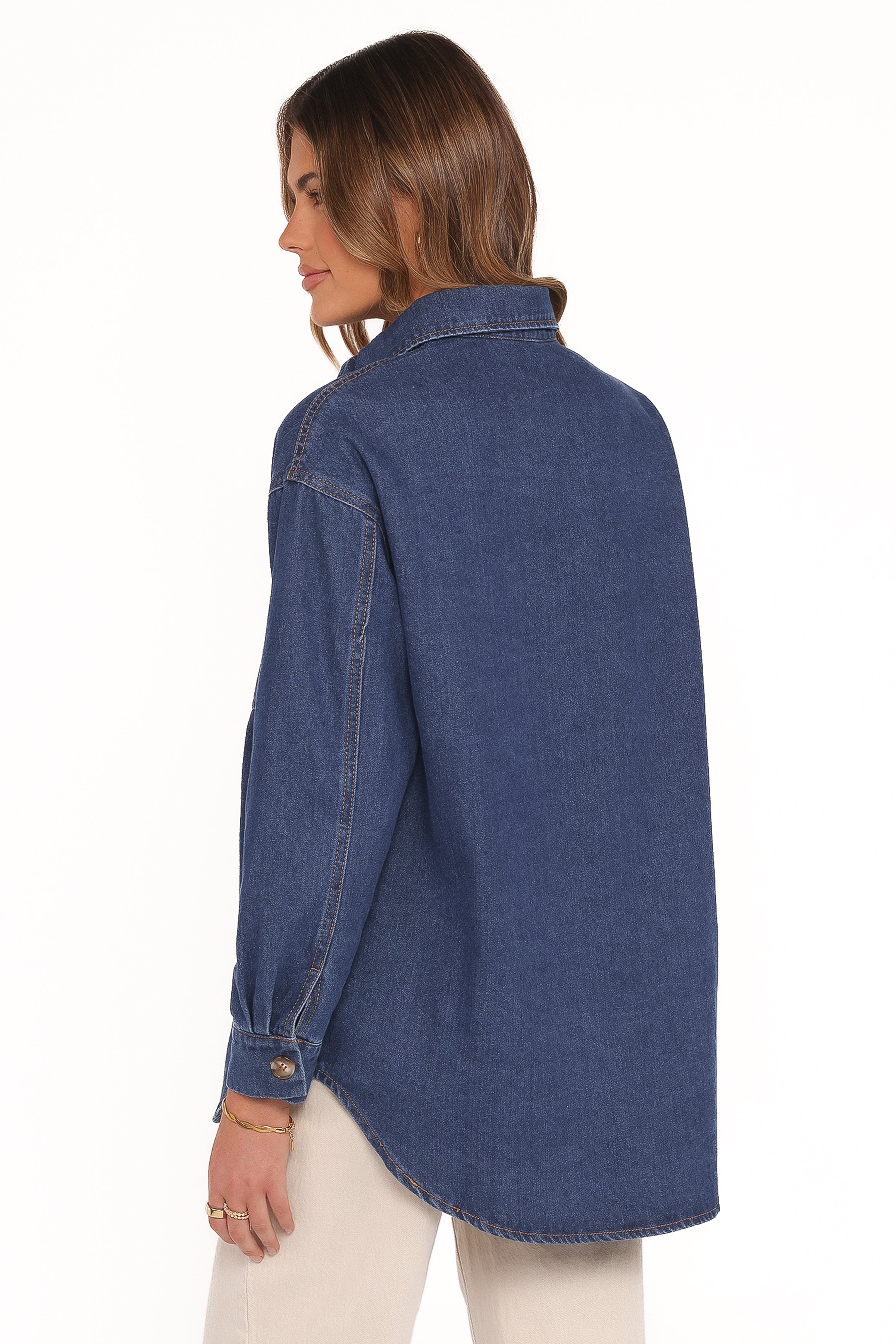 Petal and Pup USA TOPS Anicia Denim Shirt - Dark