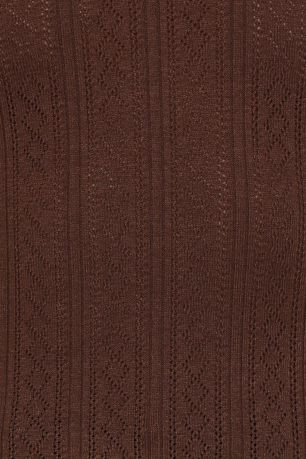 Petal and Pup USA TOPS Aquila Pointelle Knit Top - Chocolate