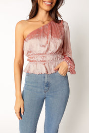 Petal and Pup USA TOPS Aria One Sleeve Top - Pink