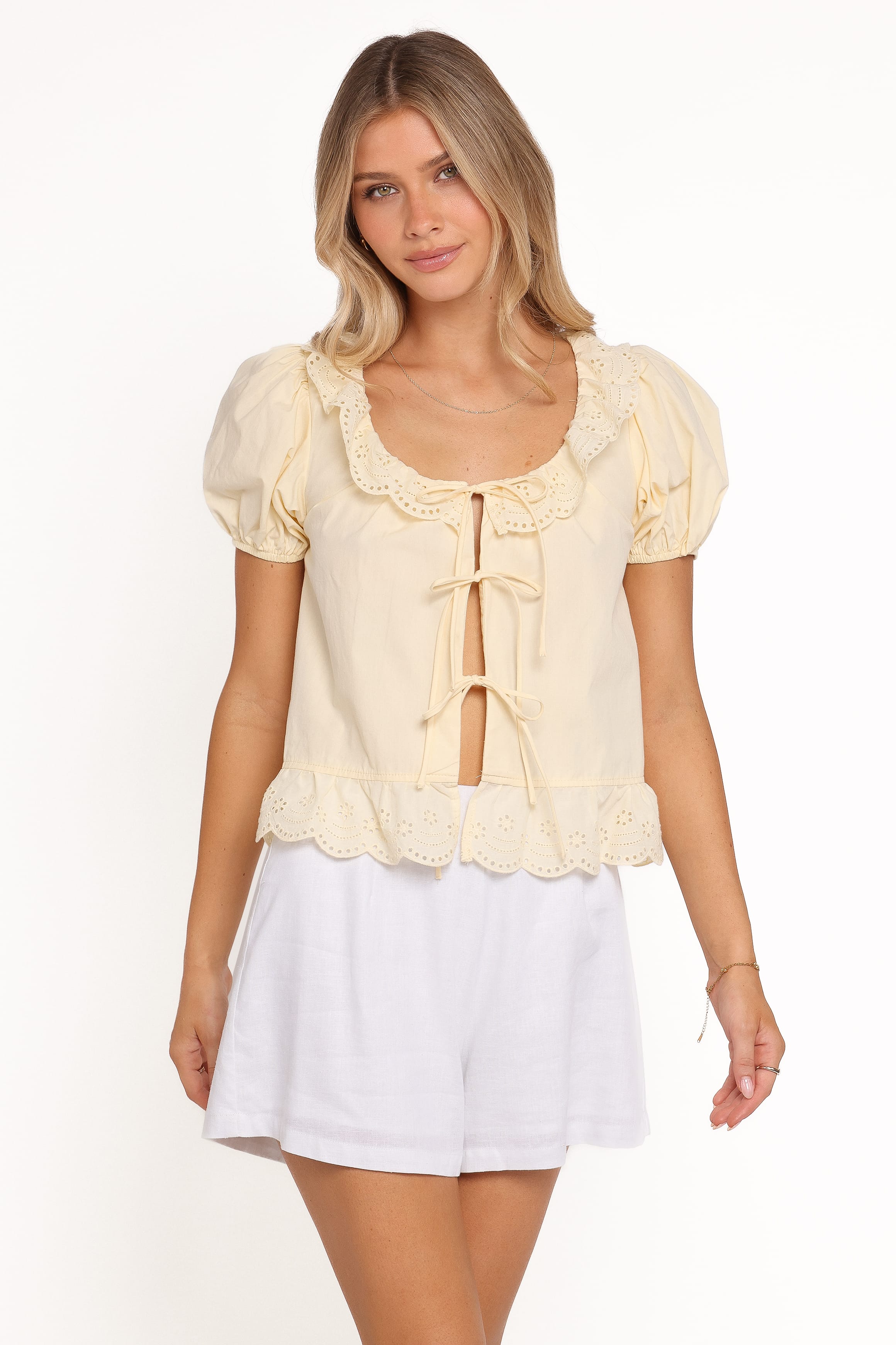 Petal and Pup USA TOPS Aspen Tie Front Top - Mango