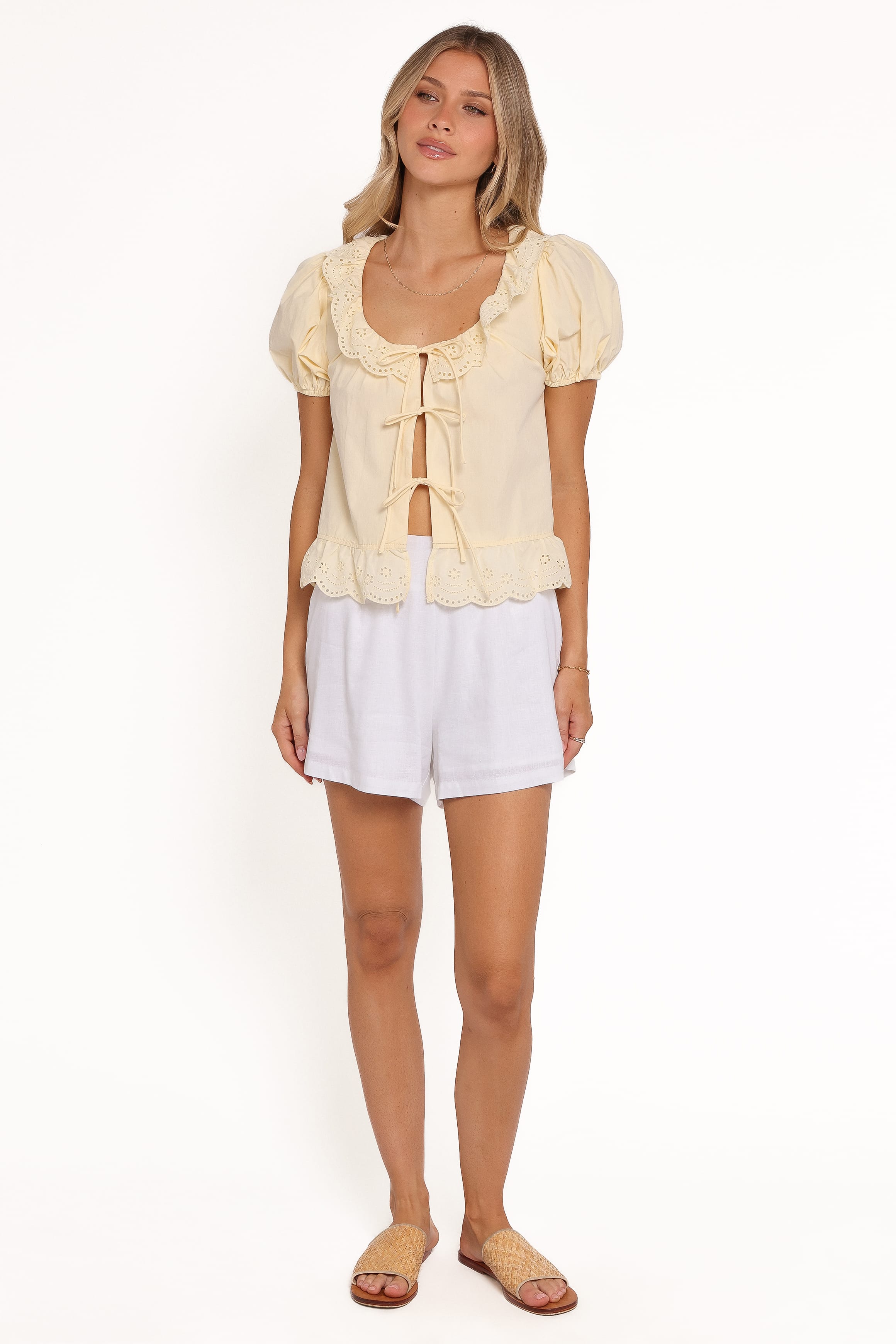 Petal and Pup USA TOPS Aspen Tie Front Top - Mango