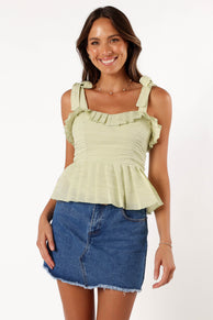 Petal and Pup USA TOPS Aubree Top - Sage