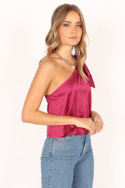 Petal and Pup USA TOPS Audrey One Shoulder Top - Berry