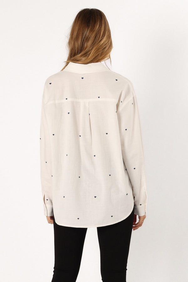 Petal and Pup USA TOPS Avah Button Down Top - White