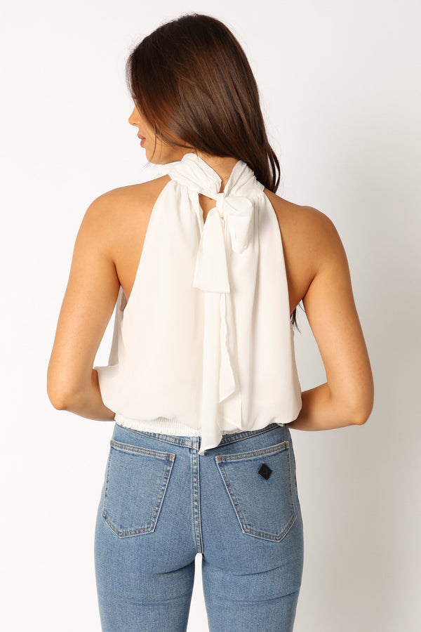 Petal and Pup USA TOPS Avery Rosette Detail Top - White