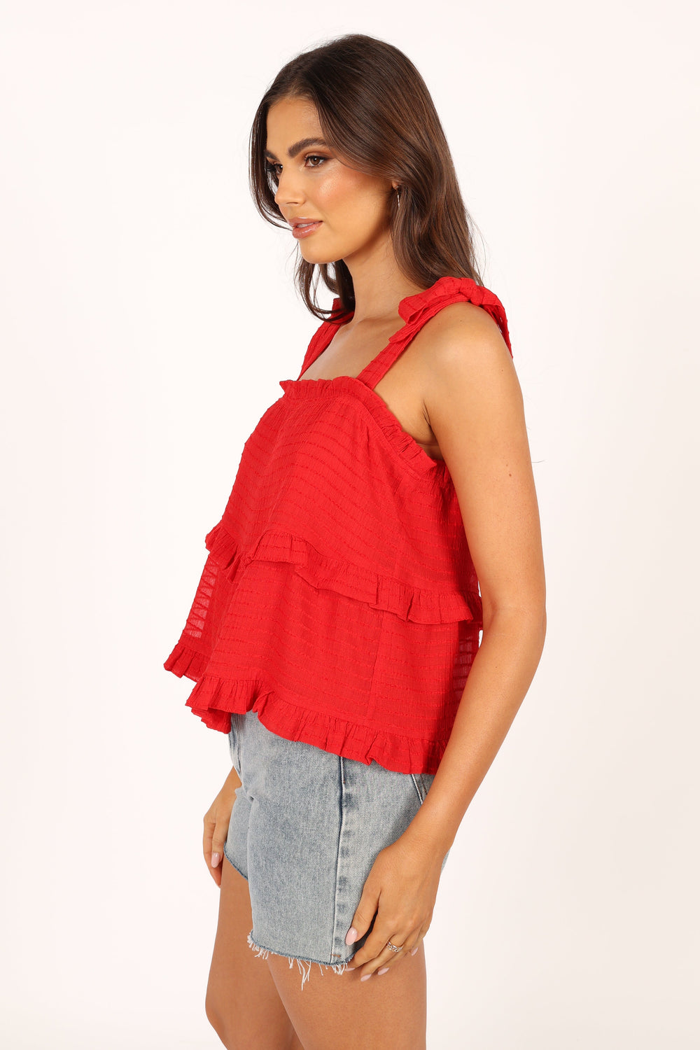 Petal and Pup USA TOPS Avery Tiered Top - Red