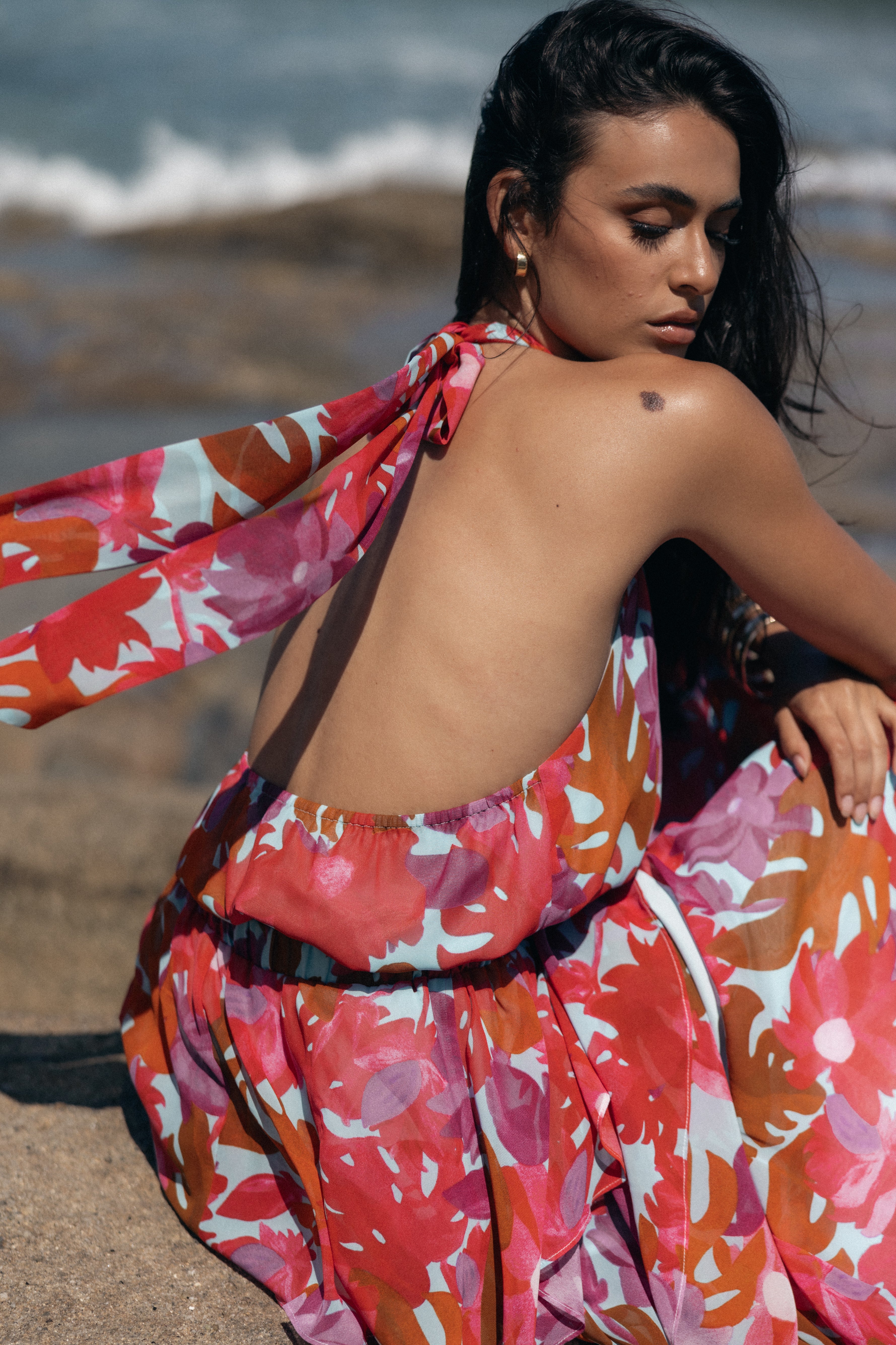 Petal and Pup USA TOPS Blaise Halter Top - Pink Azalea