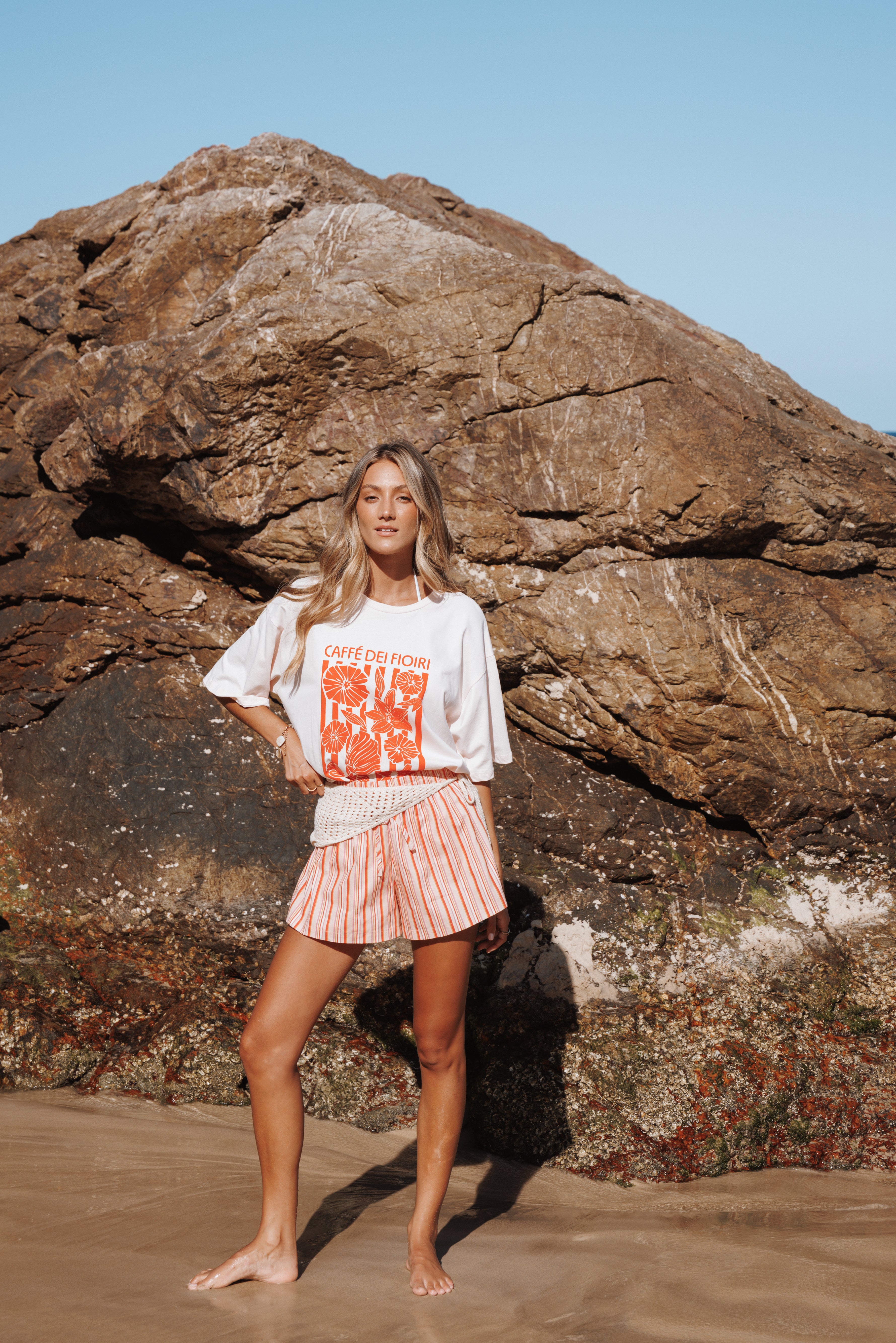 Petal and Pup USA TOPS Caffe Dei Fiori Tee - Pink