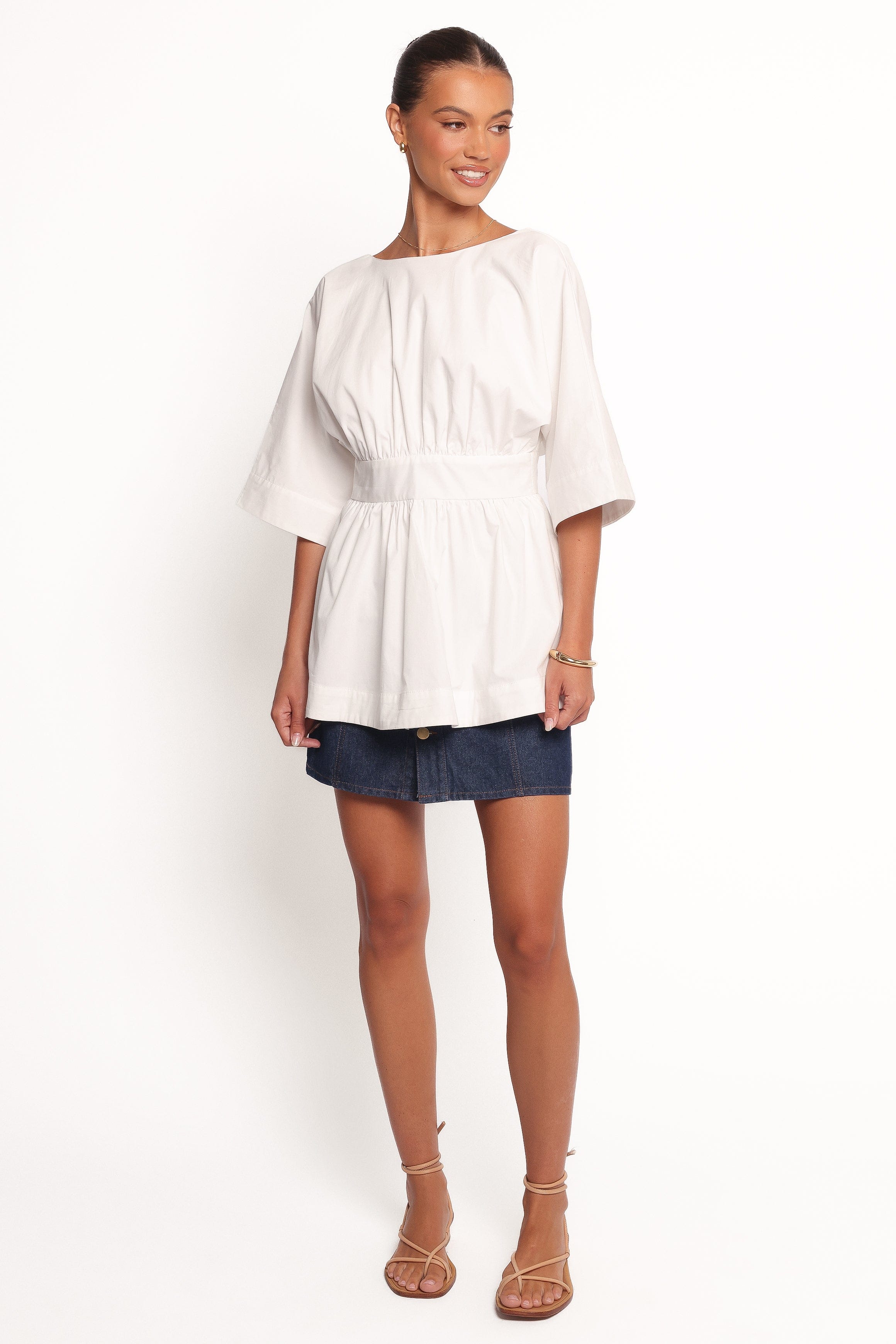 Petal and Pup USA TOPS Camila Open Back Top - White (Hold for Rack)