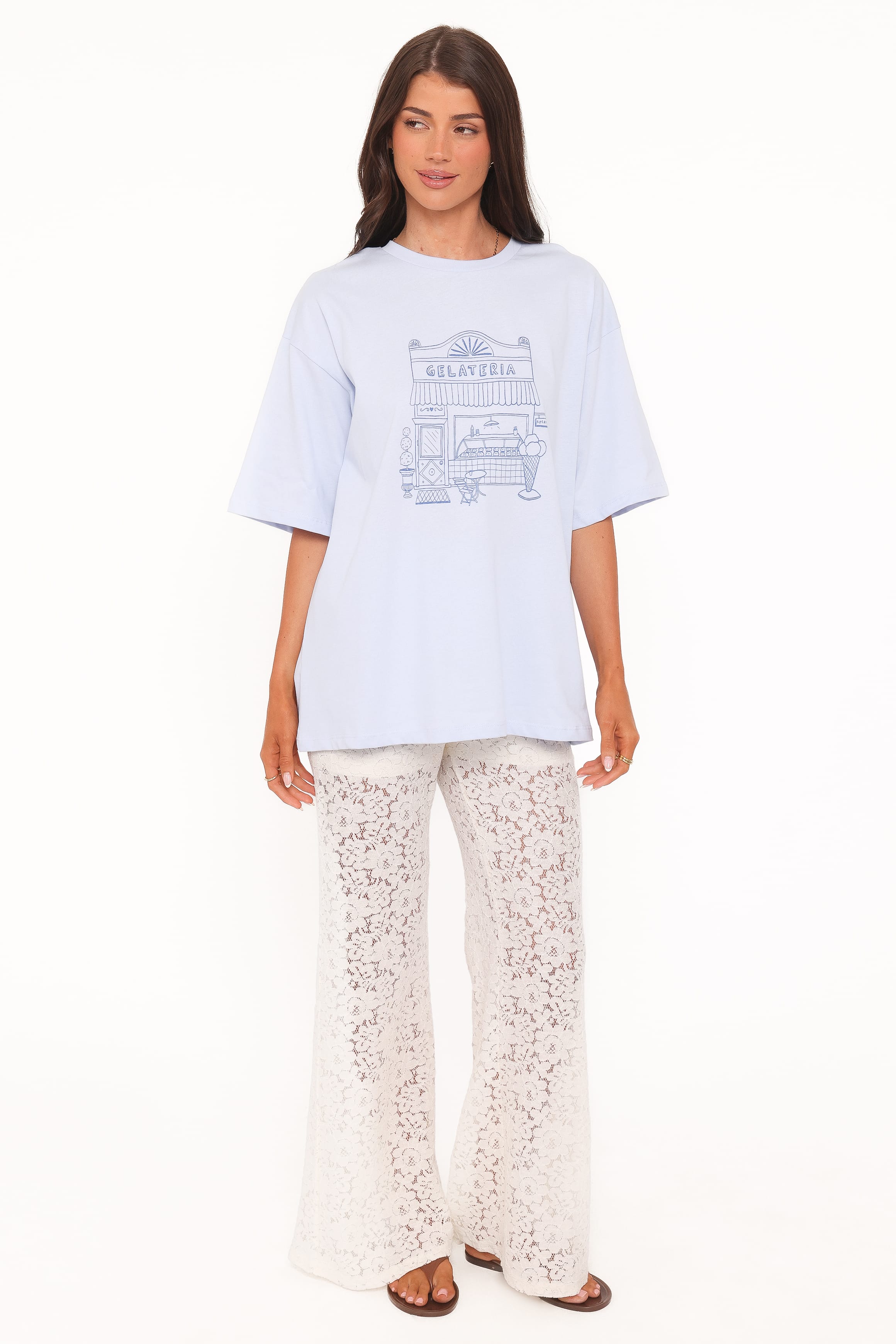 Petal and Pup USA TOPS Carmen Graphic Tee - Baby Blue