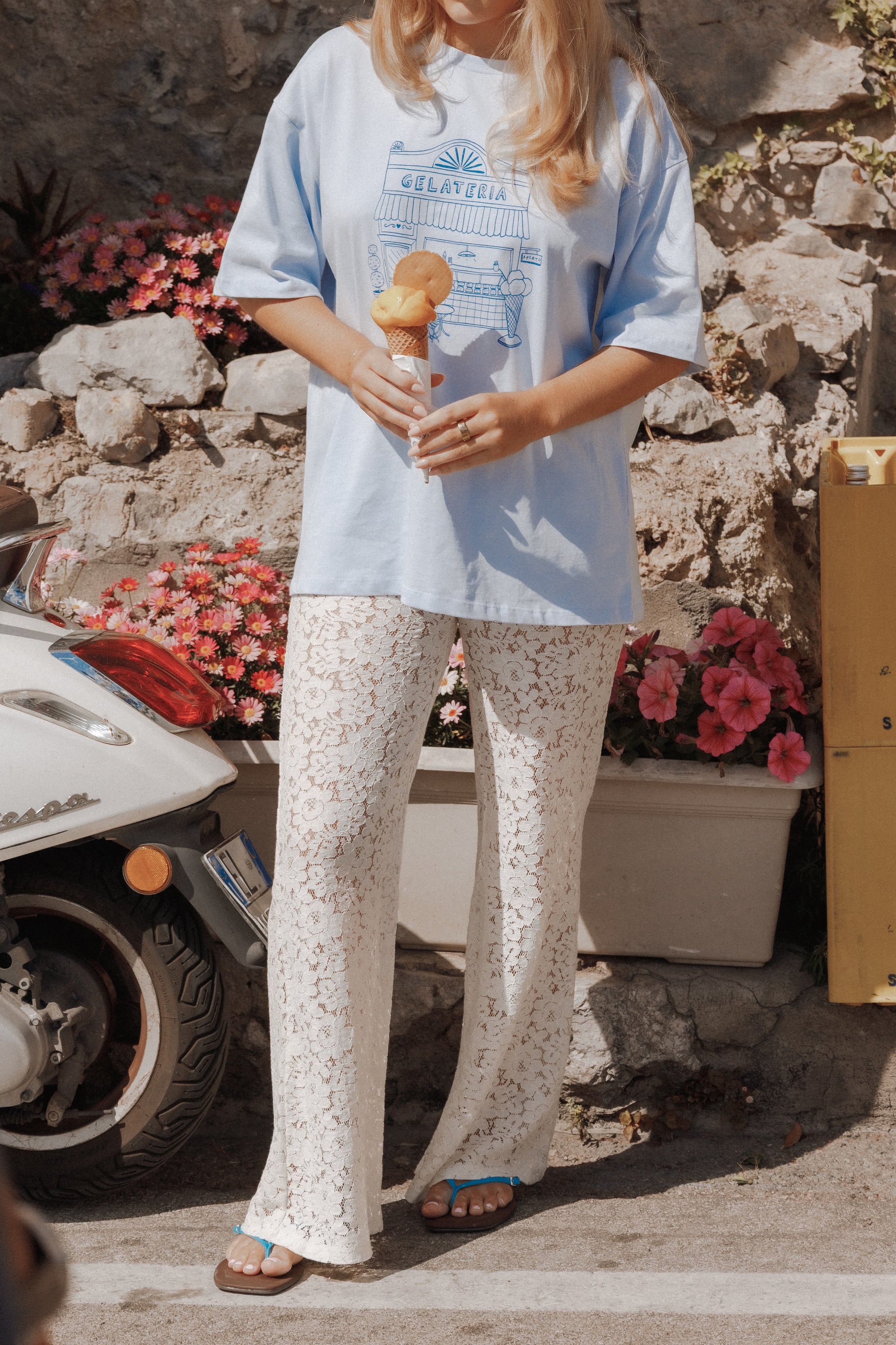 Petal and Pup USA TOPS Carmen Graphic Tee - Baby Blue