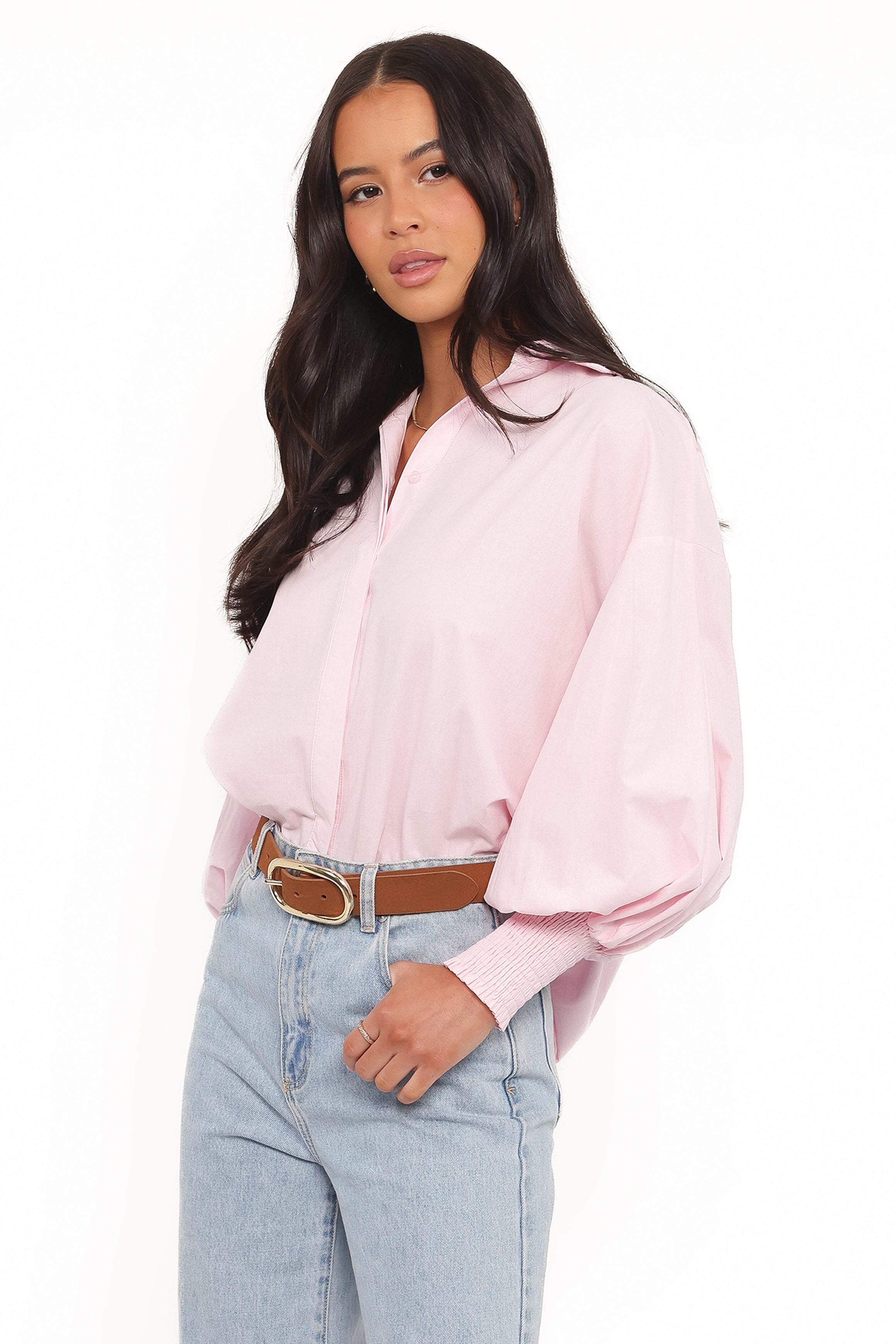 Petal and Pup USA TOPS Carys Shirt - Pale Pink