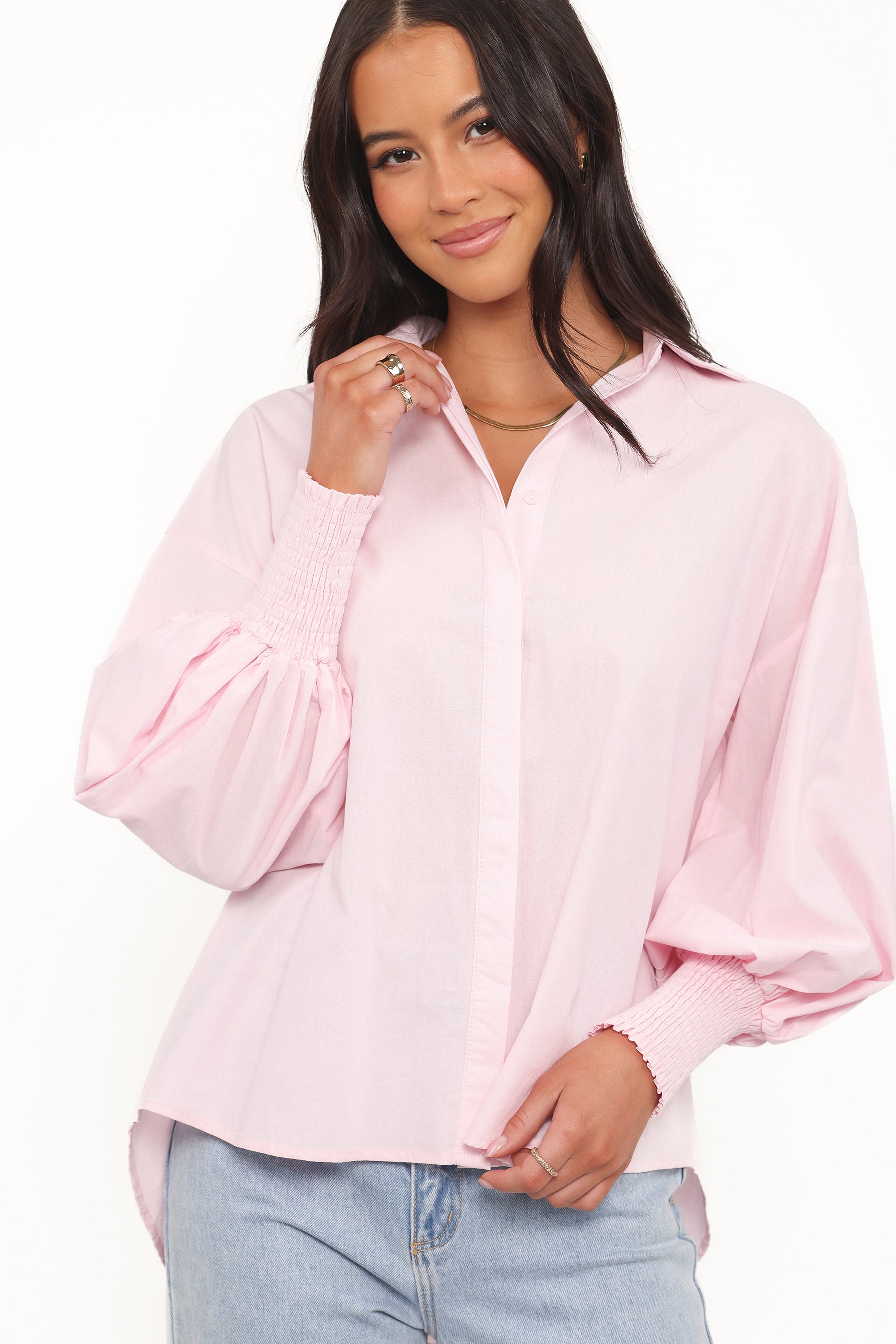 Petal and Pup USA TOPS Carys Shirt - Pale Pink