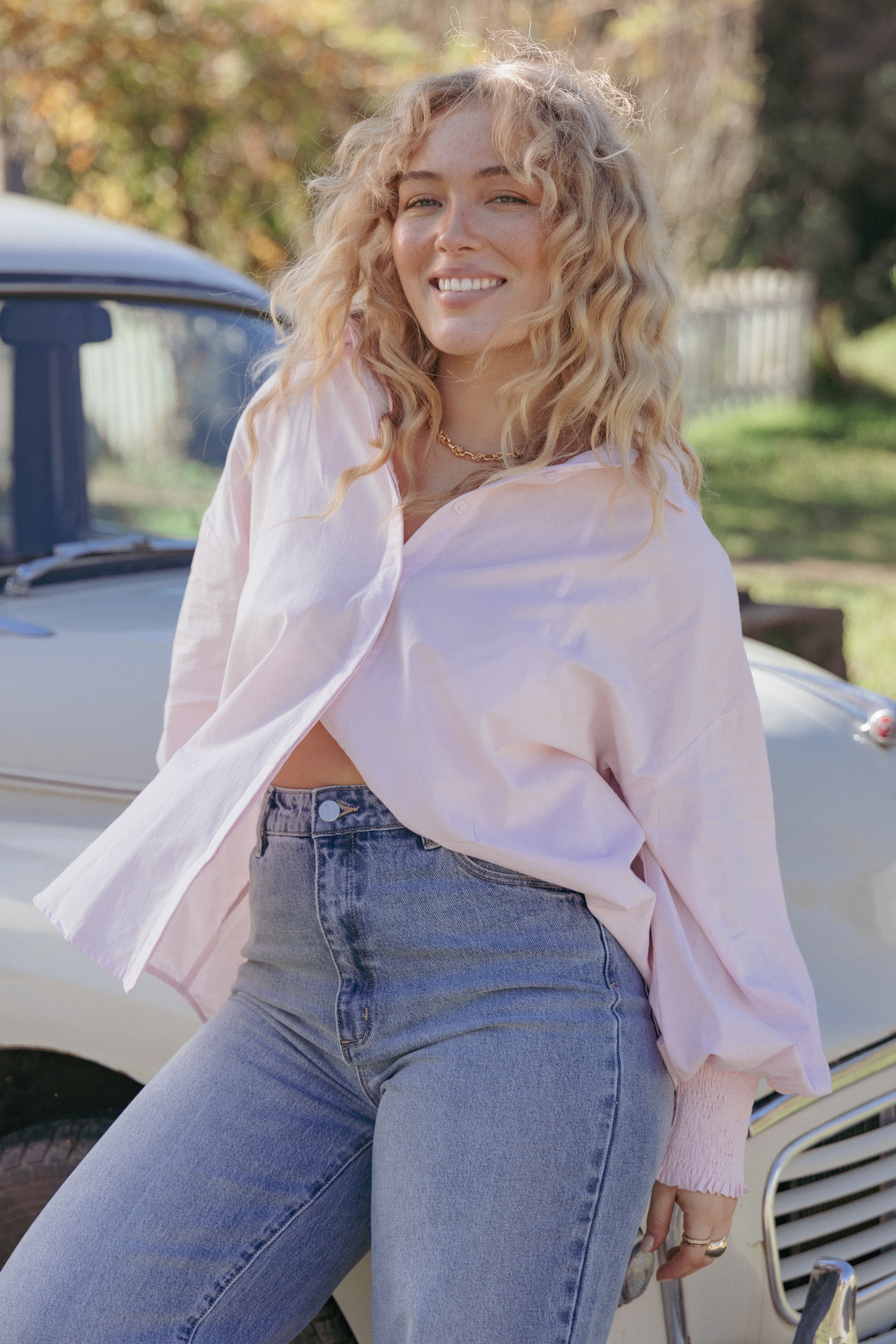 Petal and Pup USA TOPS Carys Shirt - Pale Pink