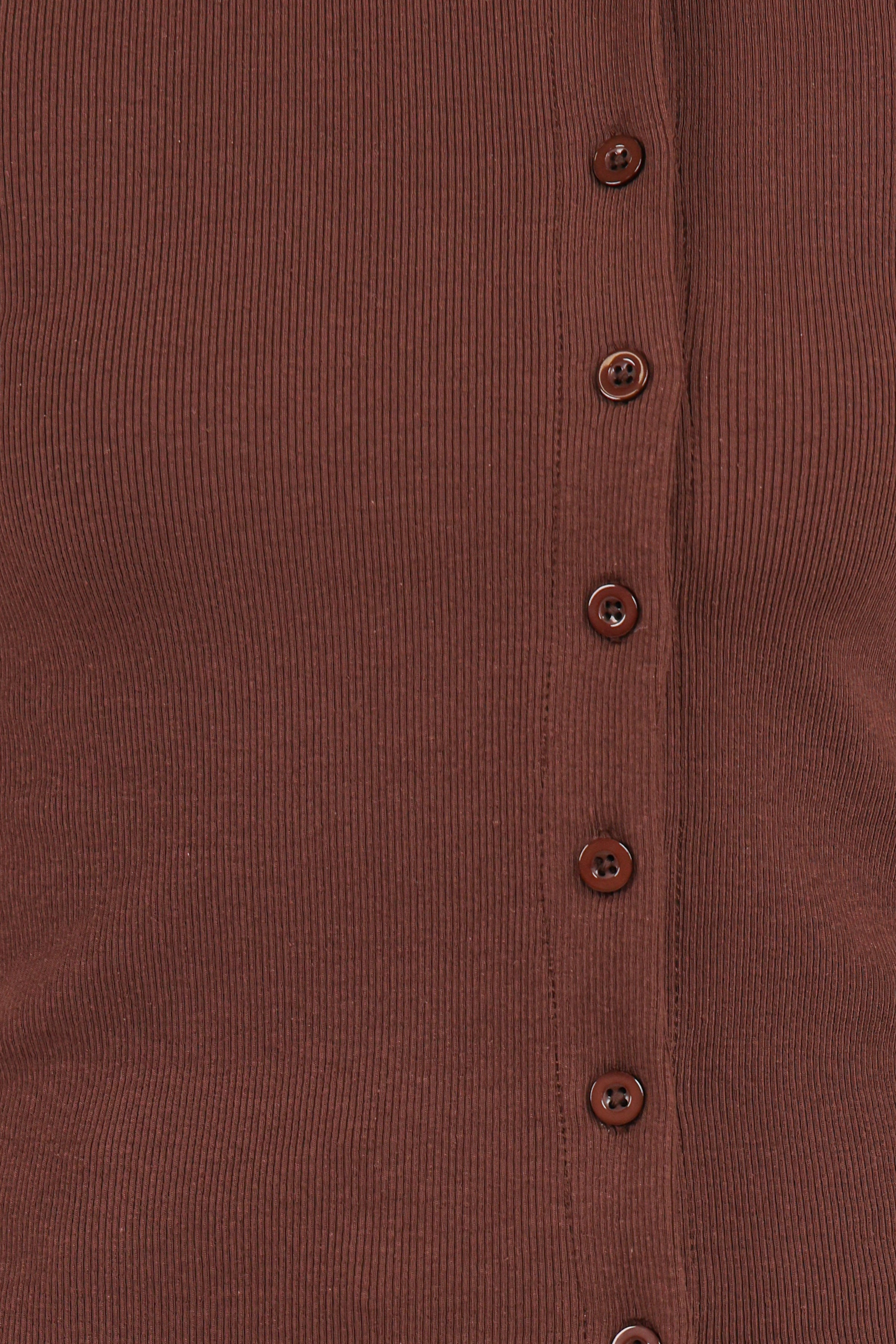 Petal and Pup USA TOPS Cass Long Sleeve Top - Chocolate Brown