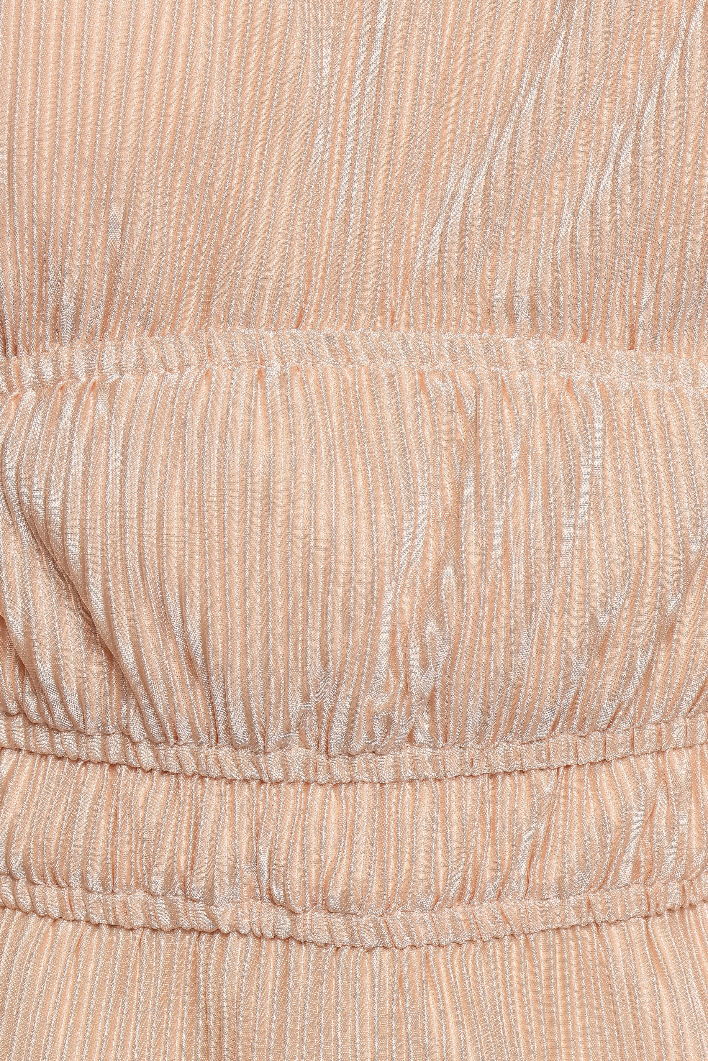 Petal and Pup USA TOPS Ceppia Plisse Top - Light Peach