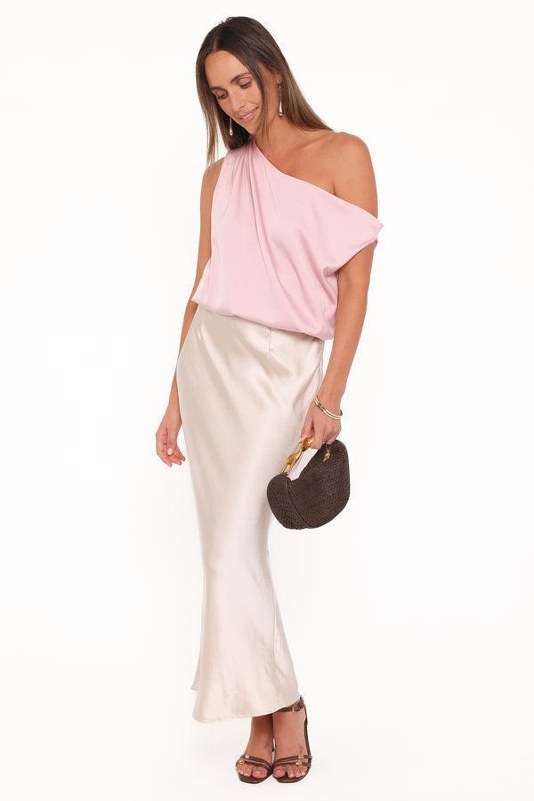 Petal and Pup USA TOPS Chandler Off Shoulder Top - Pink