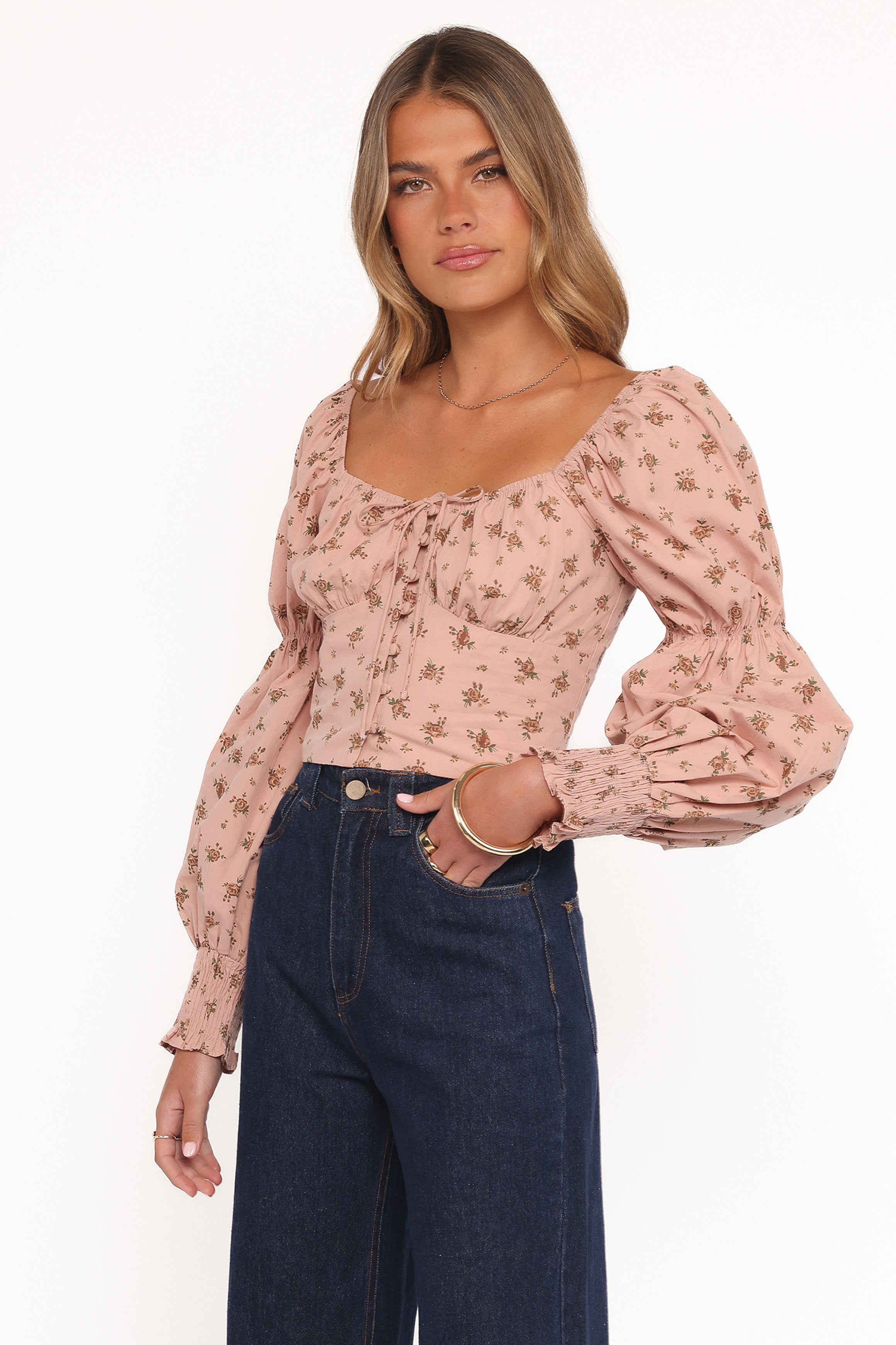 Petal and Pup USA TOPS Charlene Top - Pink Floral