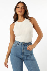 Petal and Pup USA TOPS Charlie Knit Top - White
