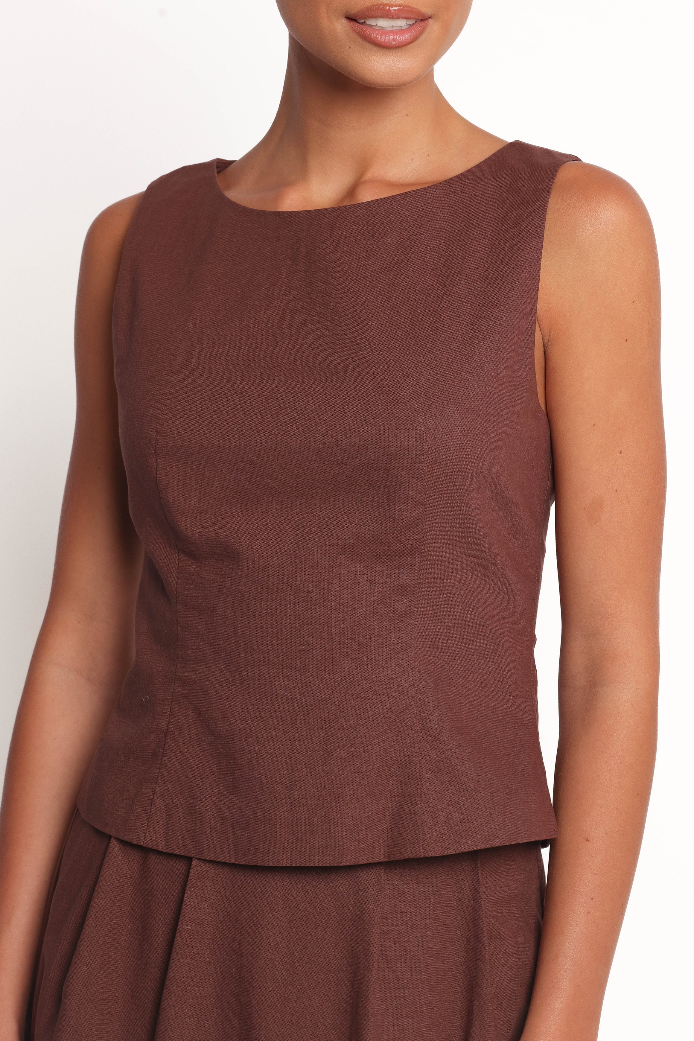 Petal and Pup USA TOPS Chiaro Shell Top - Brown