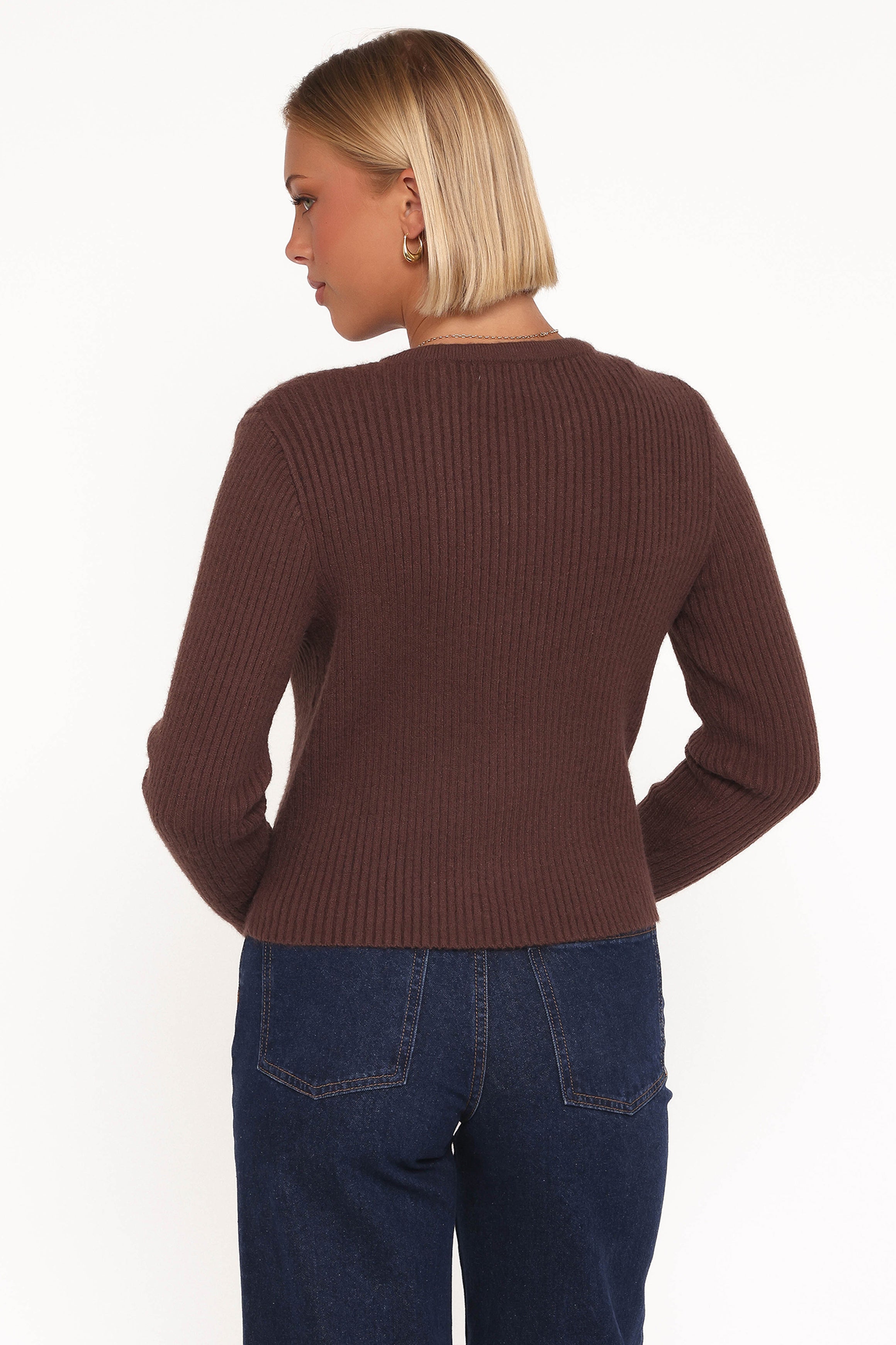 Petal and Pup USA TOPS Circe Cardigan Top - Chocolate