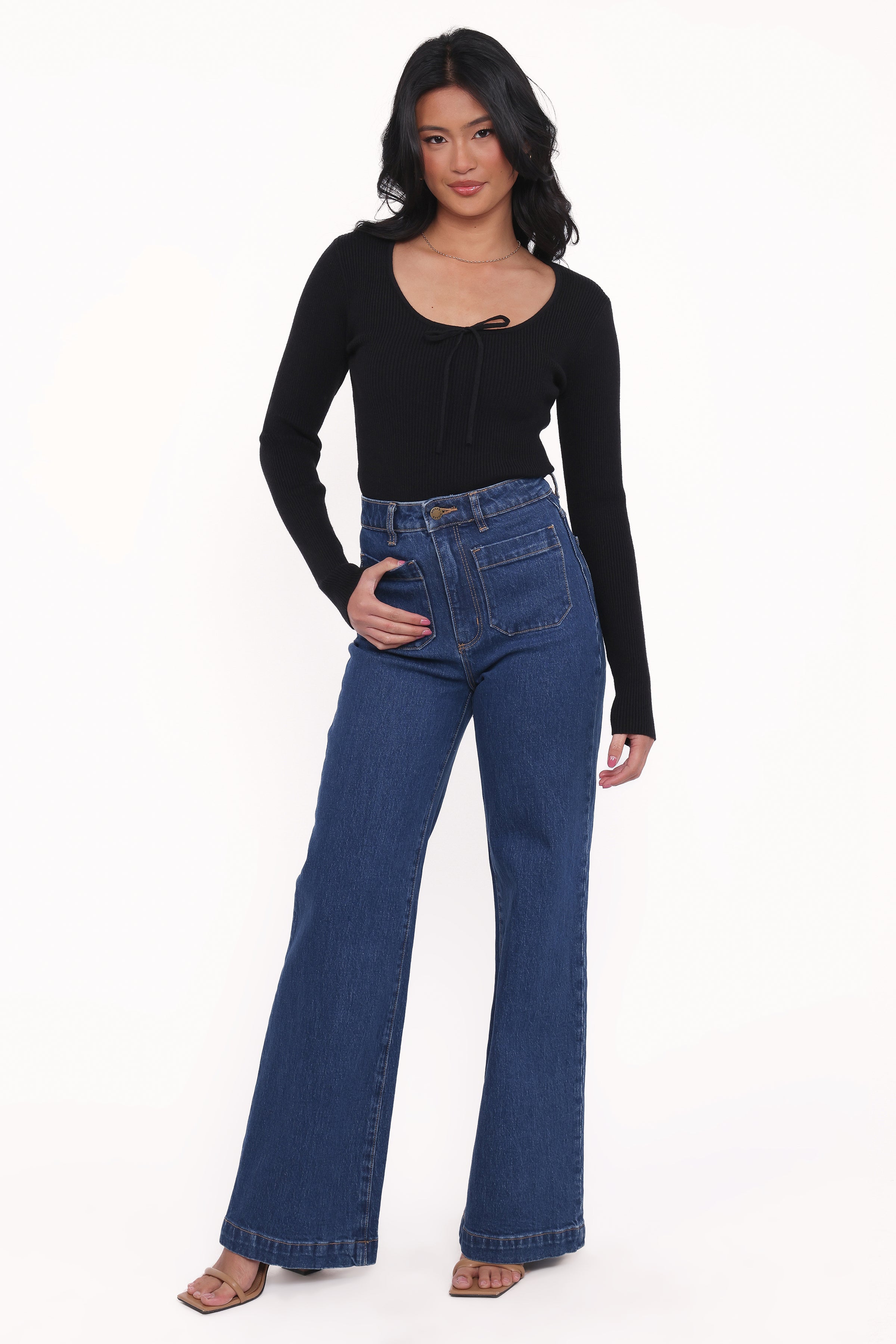 Petal and Pup USA TOPS Cooper Knit Top - Black