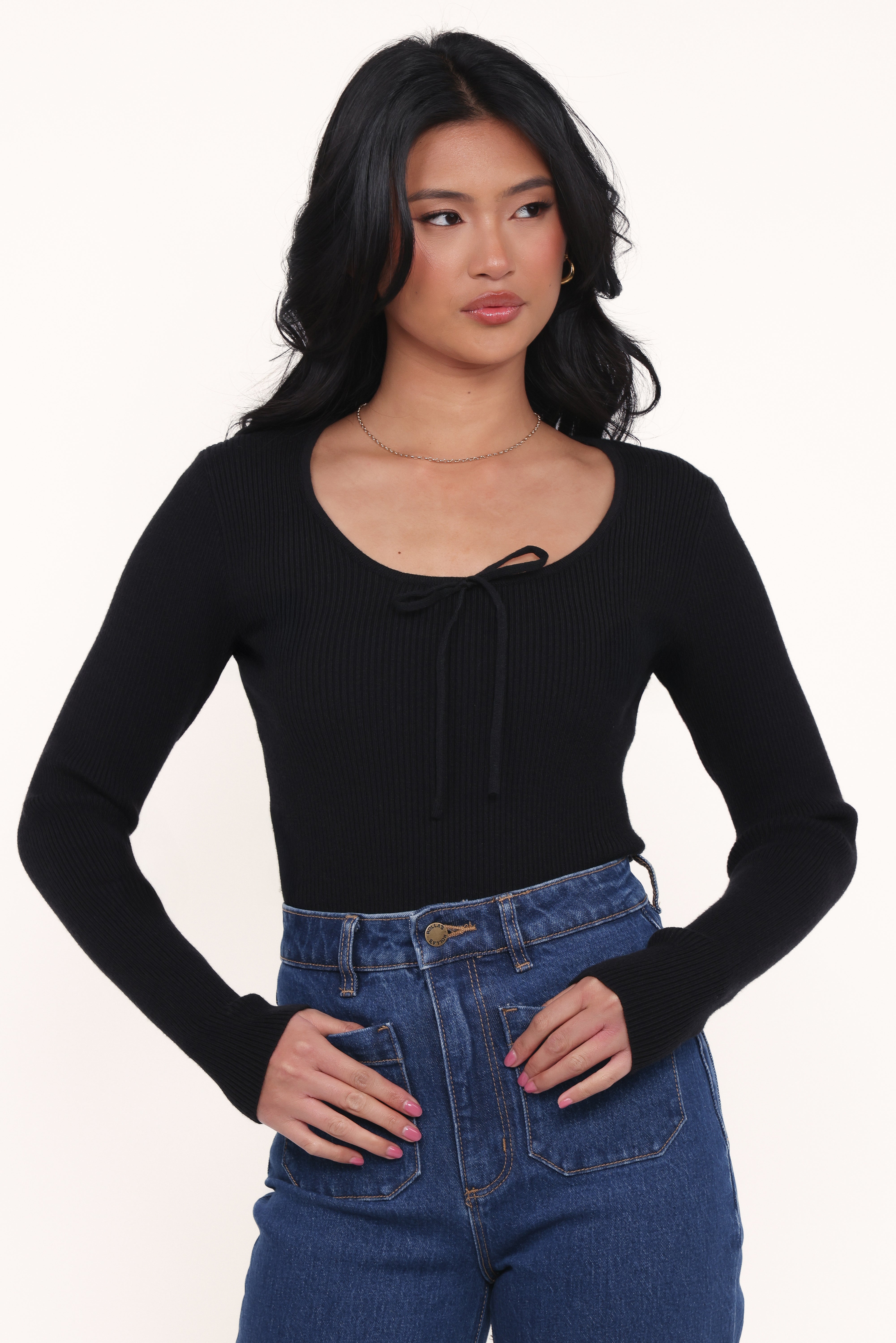 Petal and Pup USA TOPS Cooper Knit Top - Black