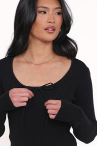 Petal and Pup USA TOPS Cooper Knit Top - Black