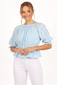 Petal and Pup USA TOPS Cristiana Top - Sky