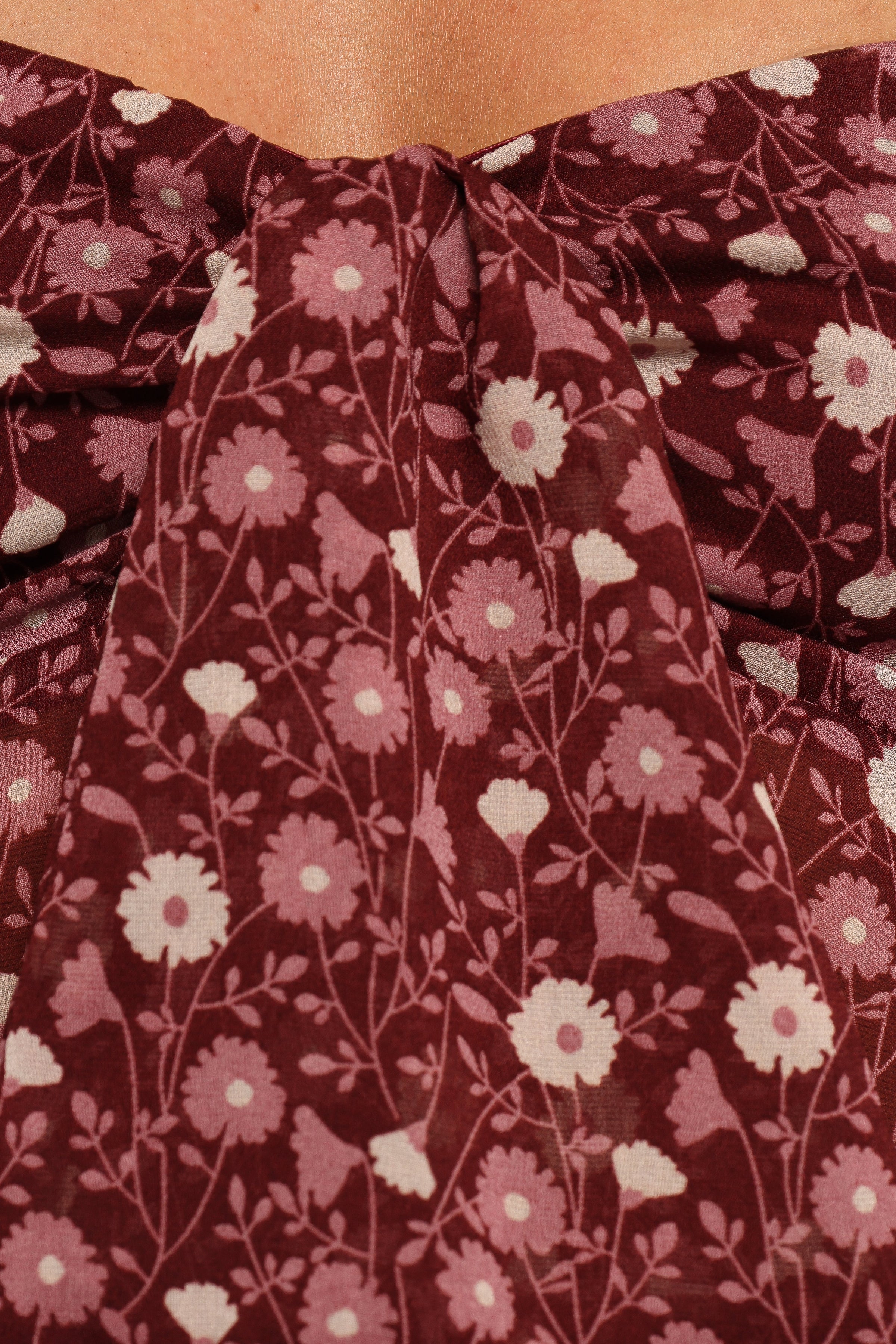 Petal and Pup USA TOPS Darrie Long Sleeve Top - Burgundy Multi