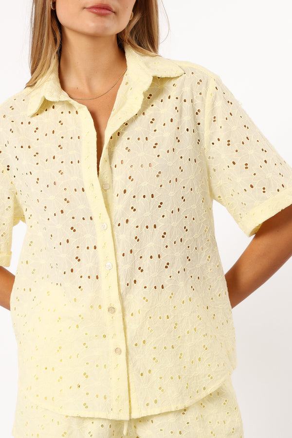 Petal and Pup USA TOPS Dazie Shirt - Lemon