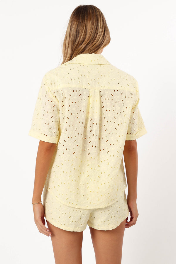 Petal and Pup USA TOPS Dazie Shirt - Lemon