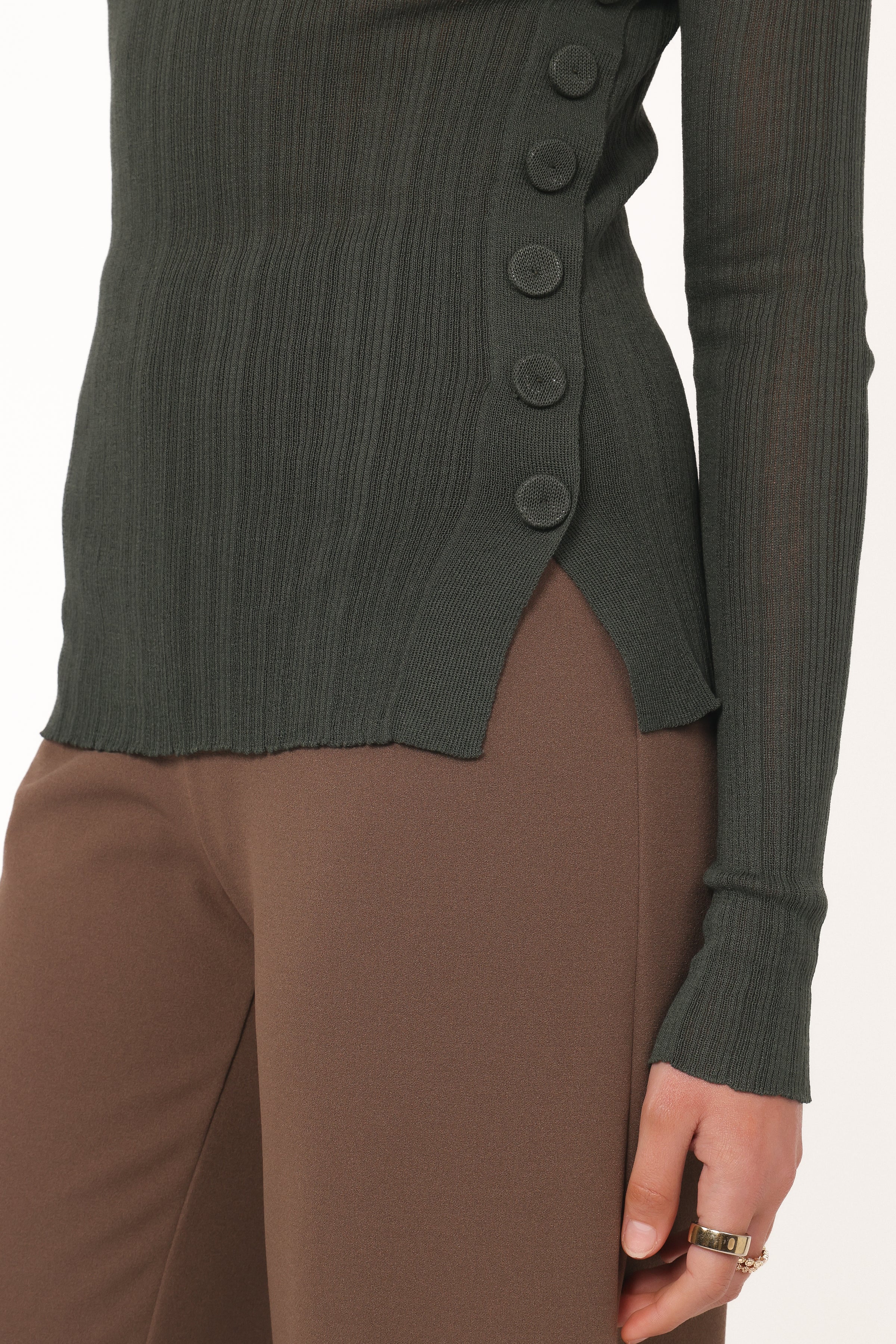 Petal and Pup USA TOPS Delphine Top - Dark Green