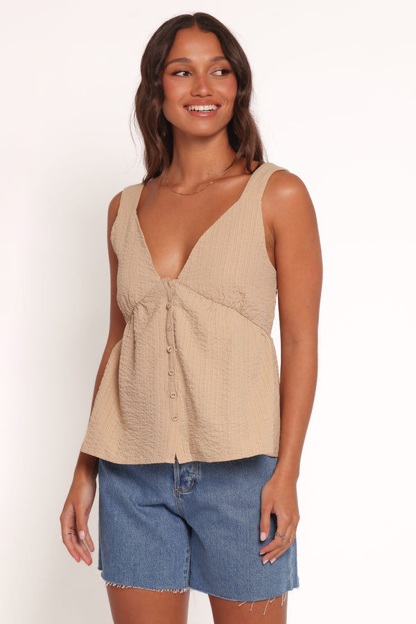 Petal and Pup USA TOPS Denni Top - Sand (Hold for Amazon)