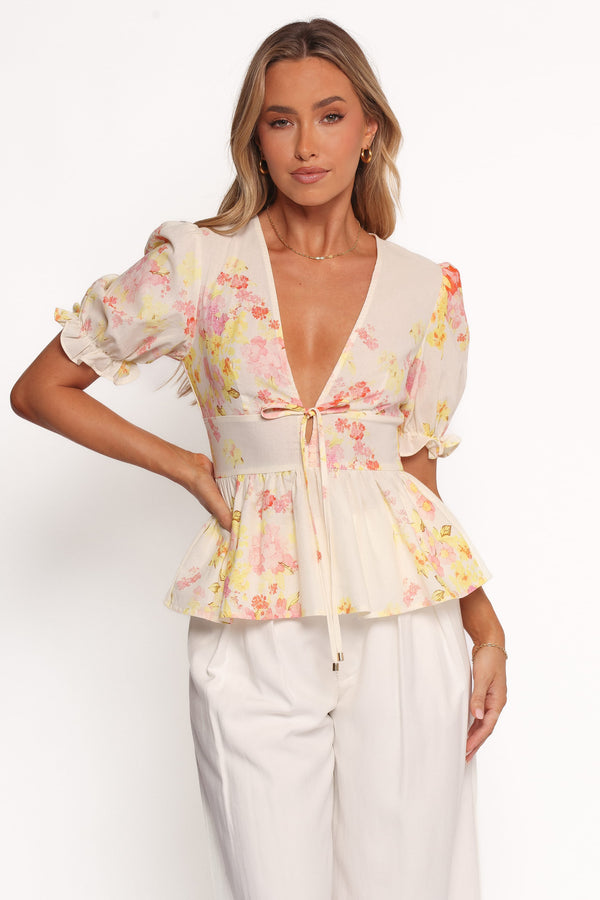 Petal and Pup USA TOPS Duchess Top - Pink Floral