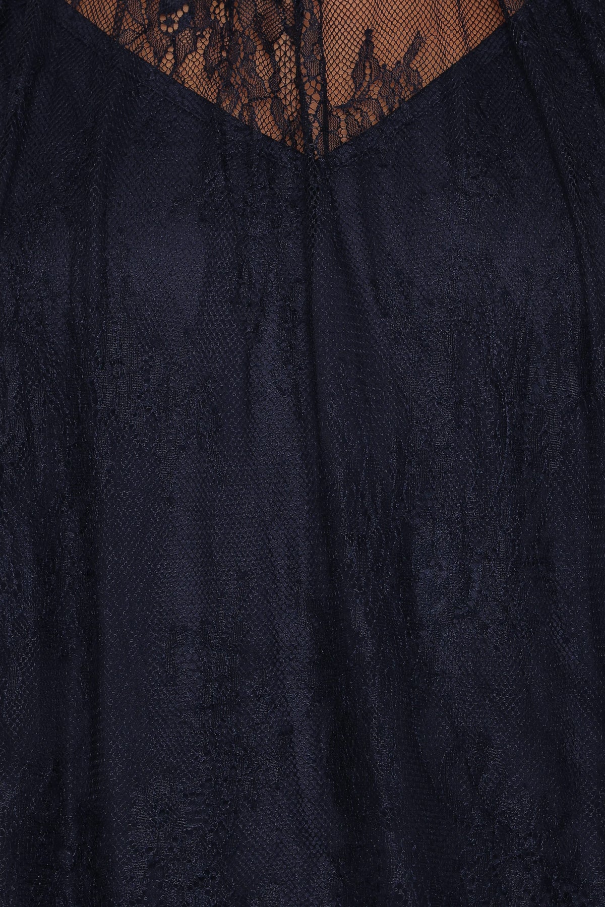 Petal and Pup USA TOPS Duncan Sheer Lace Top - Midnight Navy