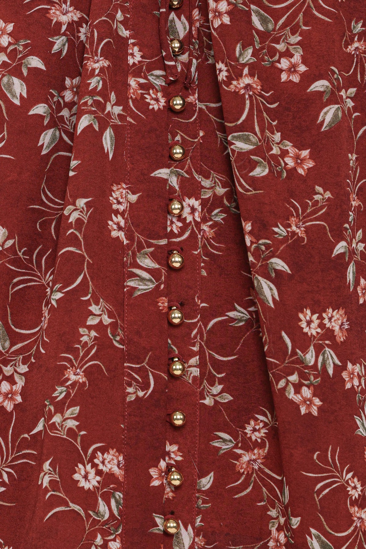 Petal and Pup USA TOPS Elanira Ruffle Top - Rust Floral