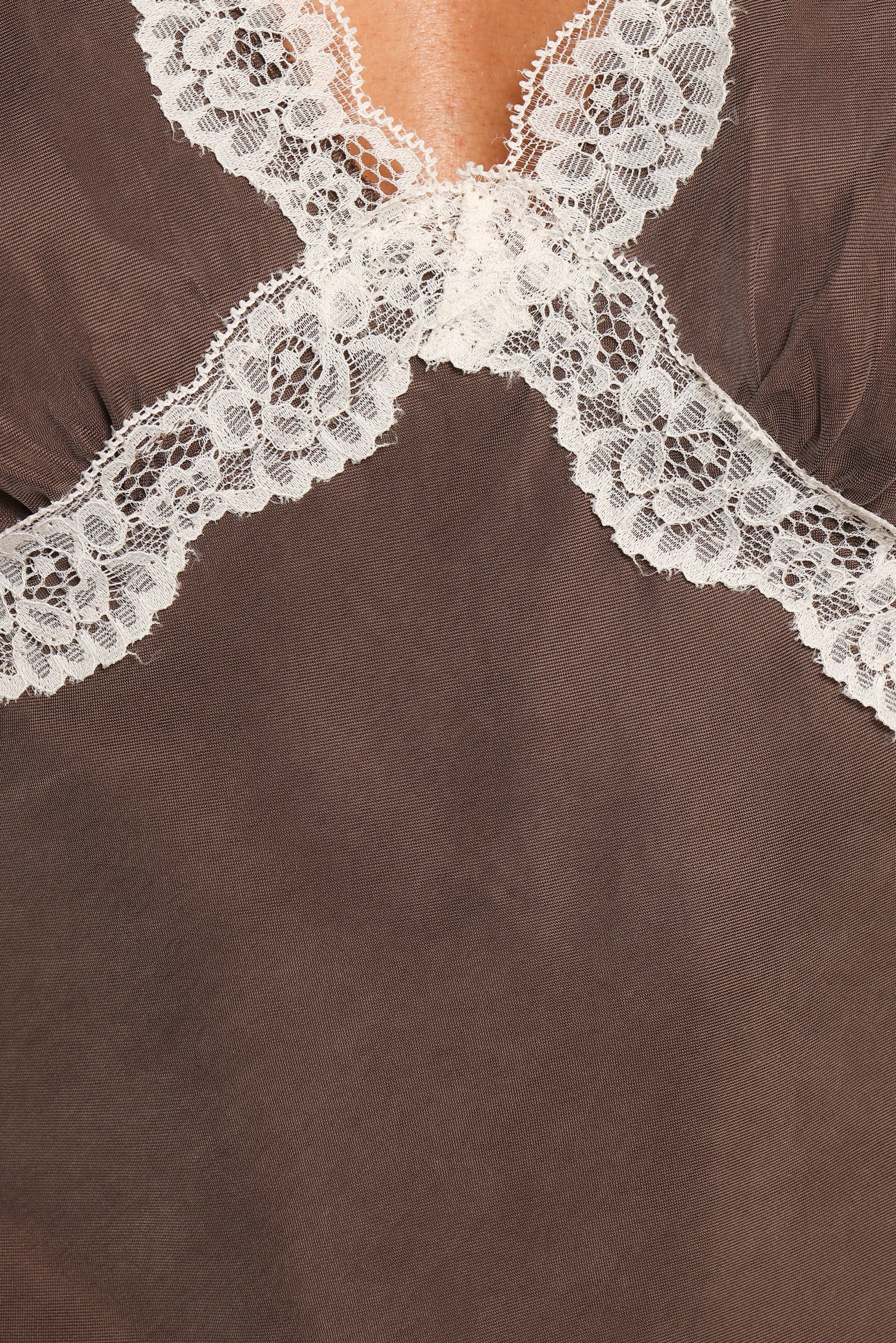 Petal and Pup USA TOPS Elianna Top - Brown White (Hold for Rack)