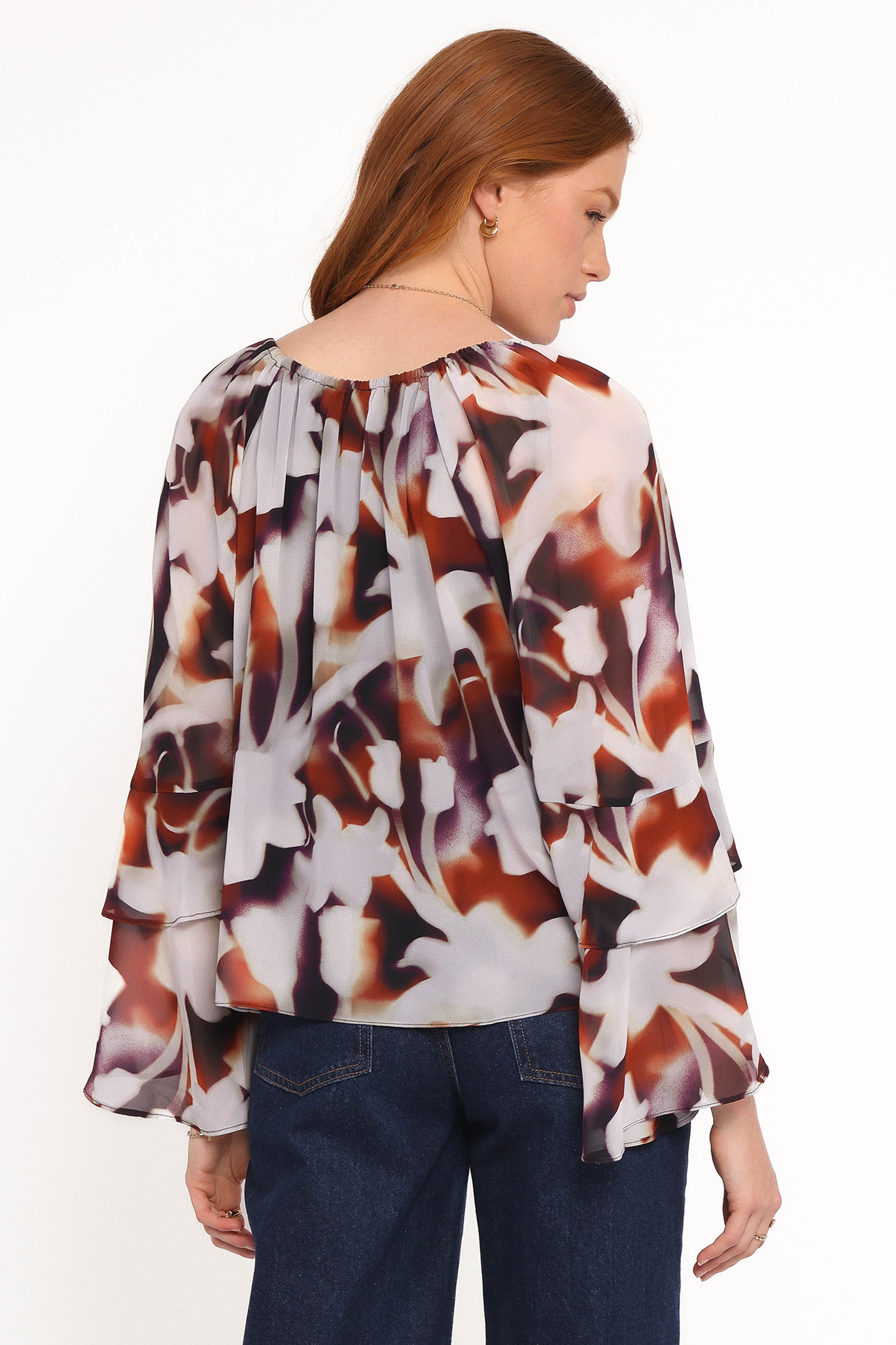 Petal and Pup USA TOPS Elinor Top - Blurred Floral