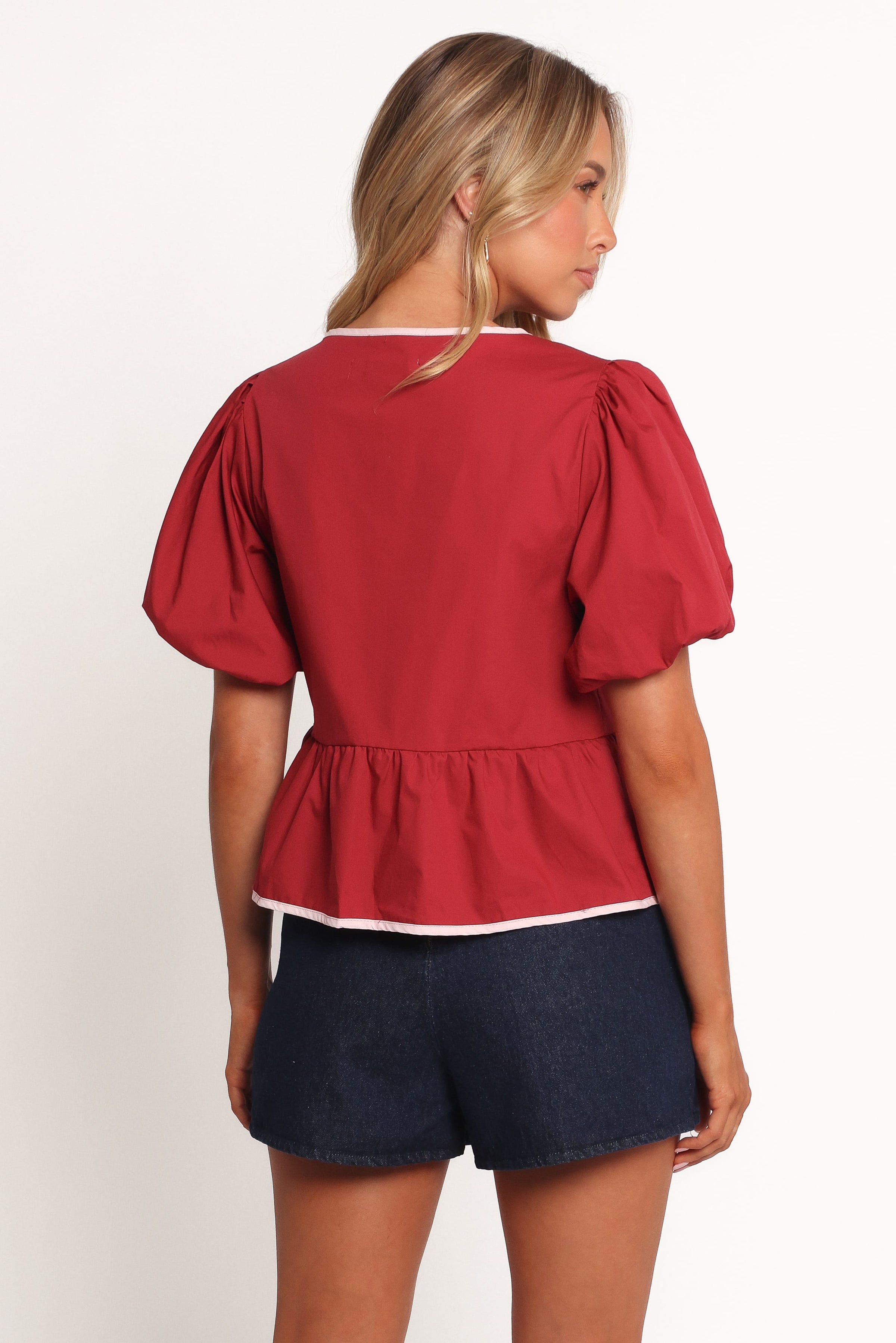 Petal and Pup USA TOPS Ellien Top - Red (Hold for Rack)