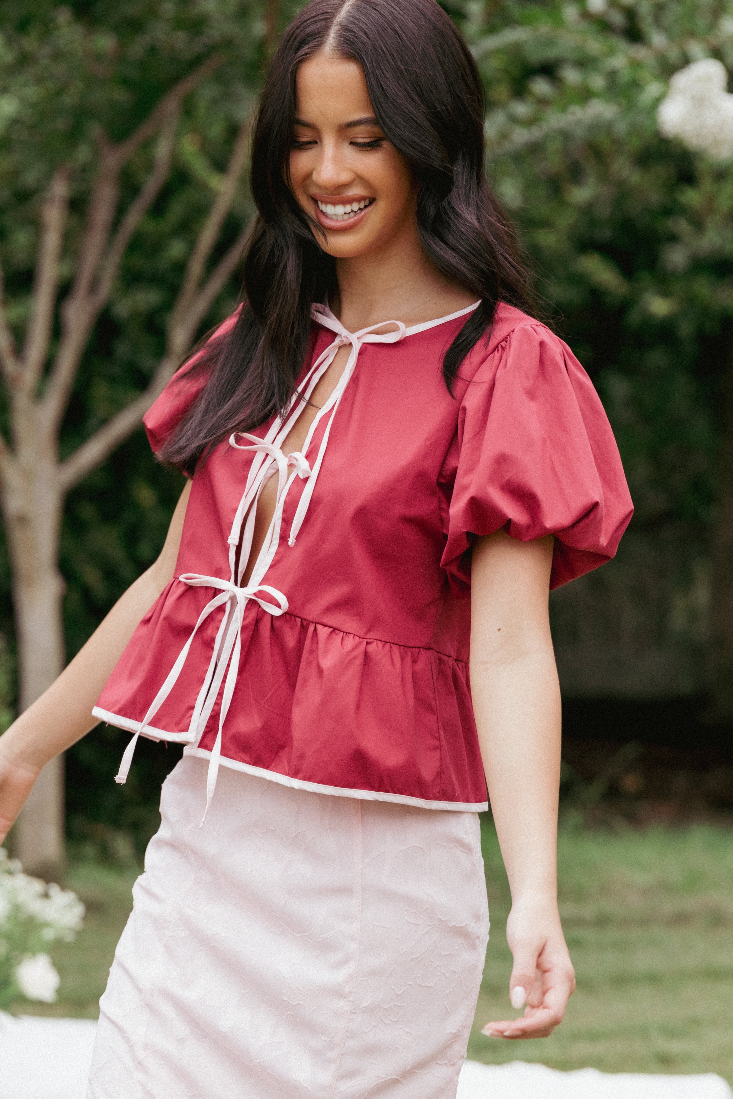 Petal and Pup USA TOPS Ellien Top - Red (Hold for Rack)
