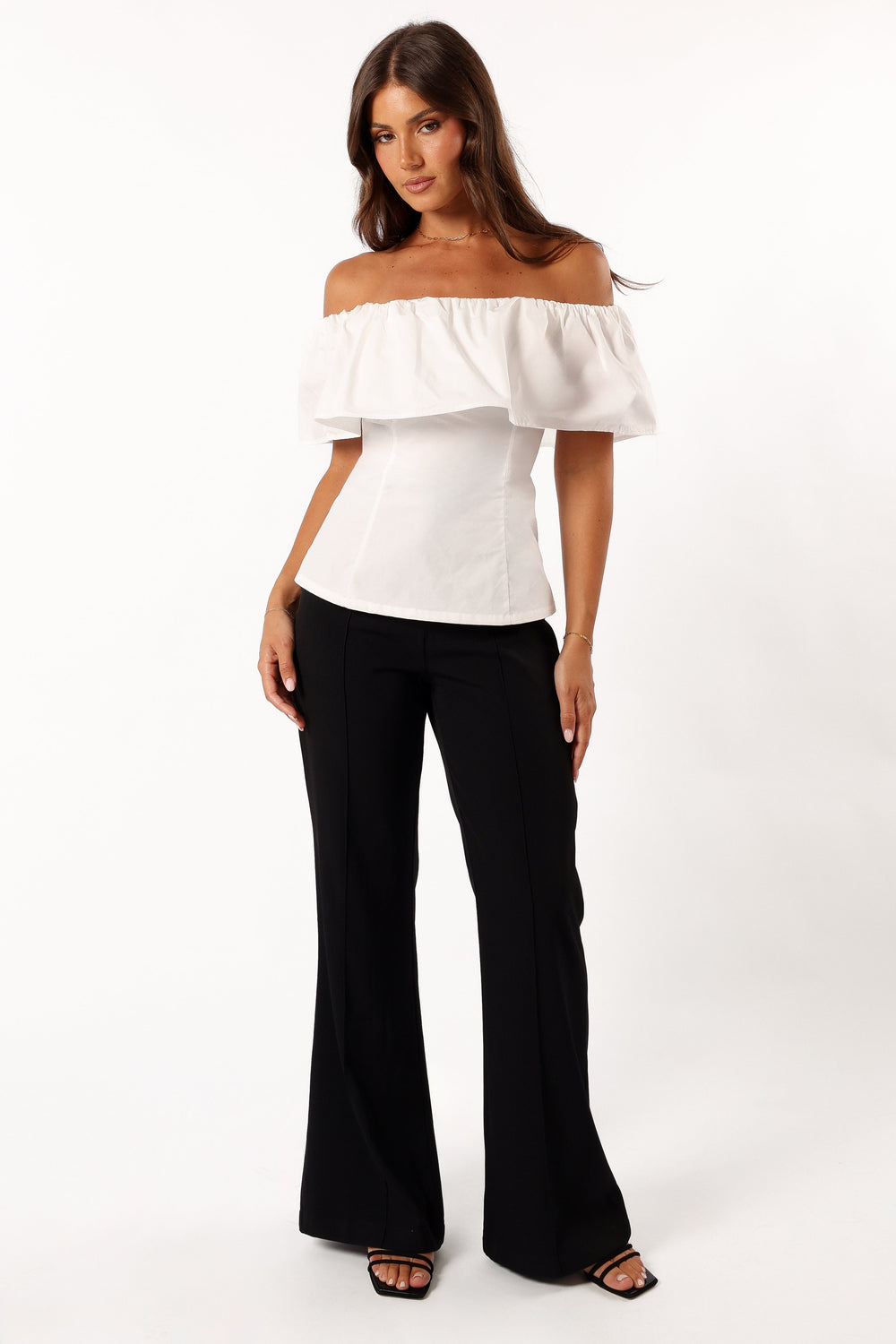 Petal and Pup USA TOPS Emery Off The Shoulder Top - White