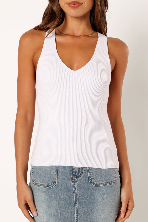 Petal and Pup USA TOPS Emily Rib Top - White